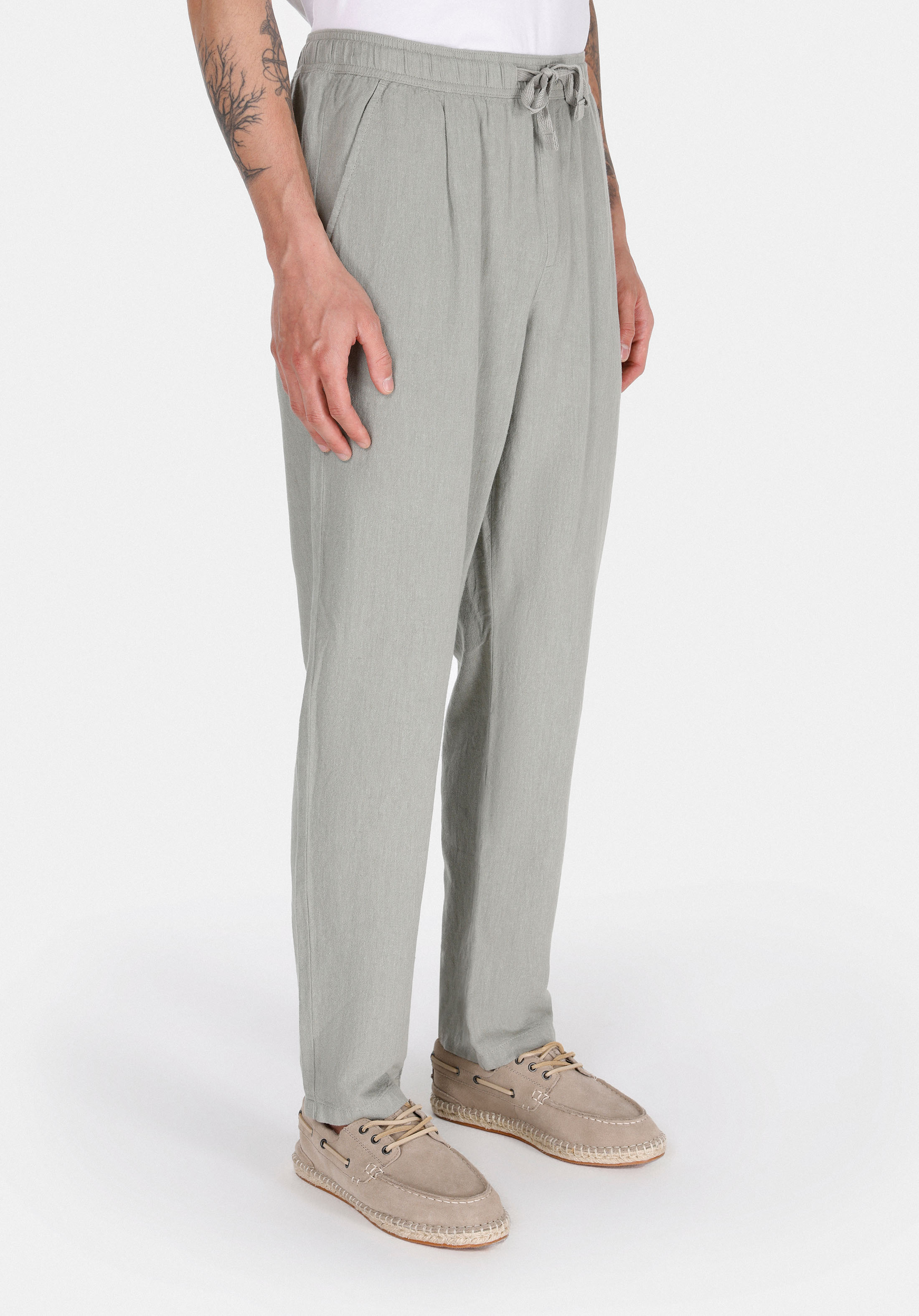 Afișați detalii pentru Pantaloni De Barbati Verde Regular Fit  Cl1074570