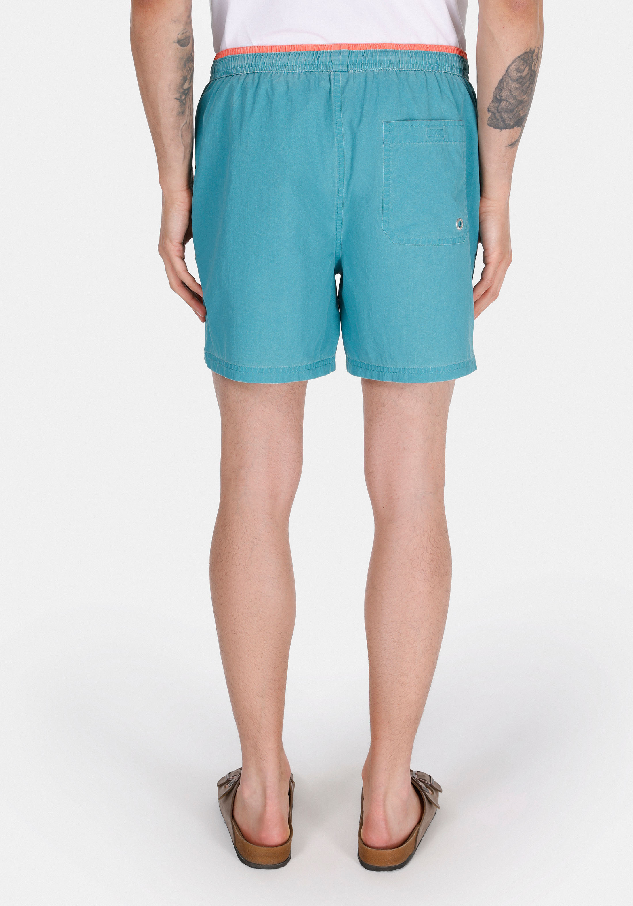 Afișați detalii pentru Short De Plaja De Barbati Albastru Slim Fit  Cl1074688
