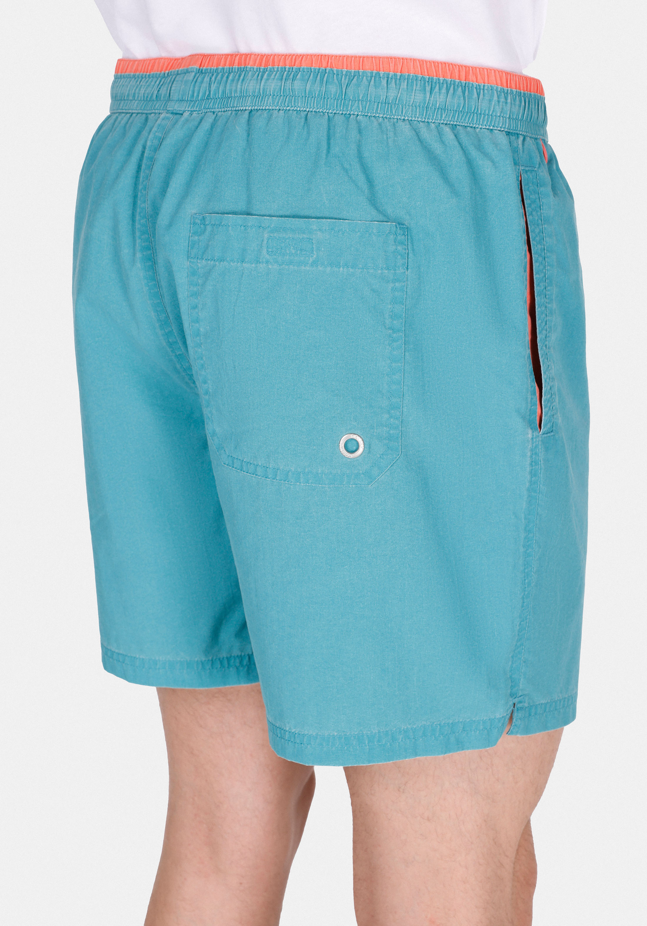 Afișați detalii pentru Short De Plaja De Barbati Albastru Slim Fit  Cl1074688