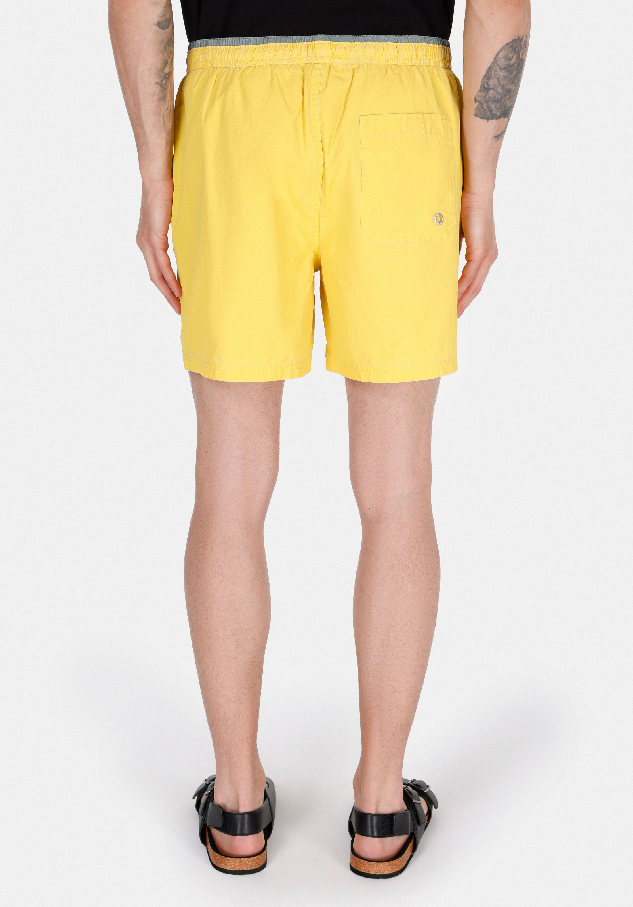 Afișați detalii pentru Short De Plaja De Barbati Galben Slim Fit  Cl1074688