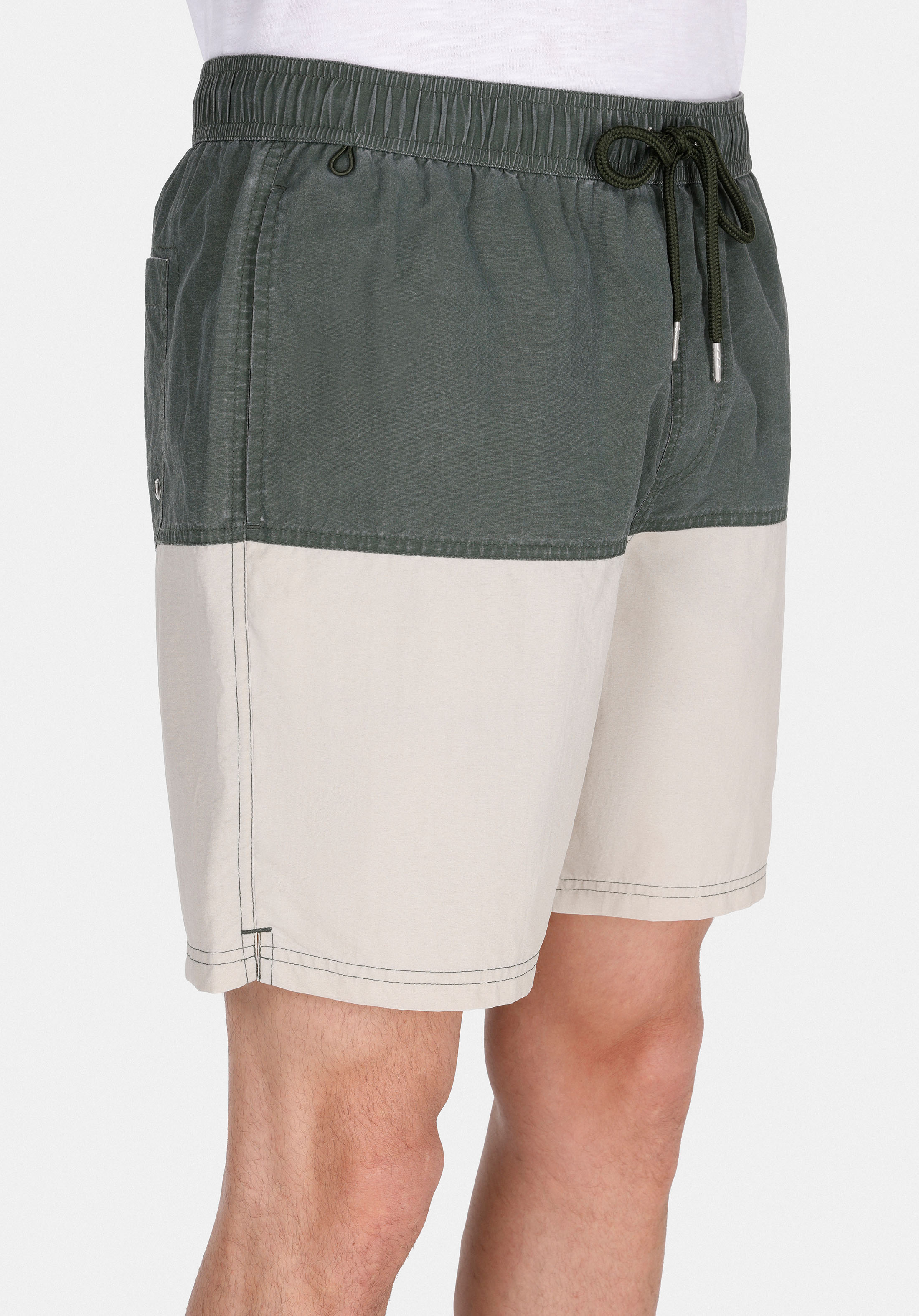 Afișați detalii pentru Short De Plaja De Barbati Kaki Slim Fit  Cl1074690