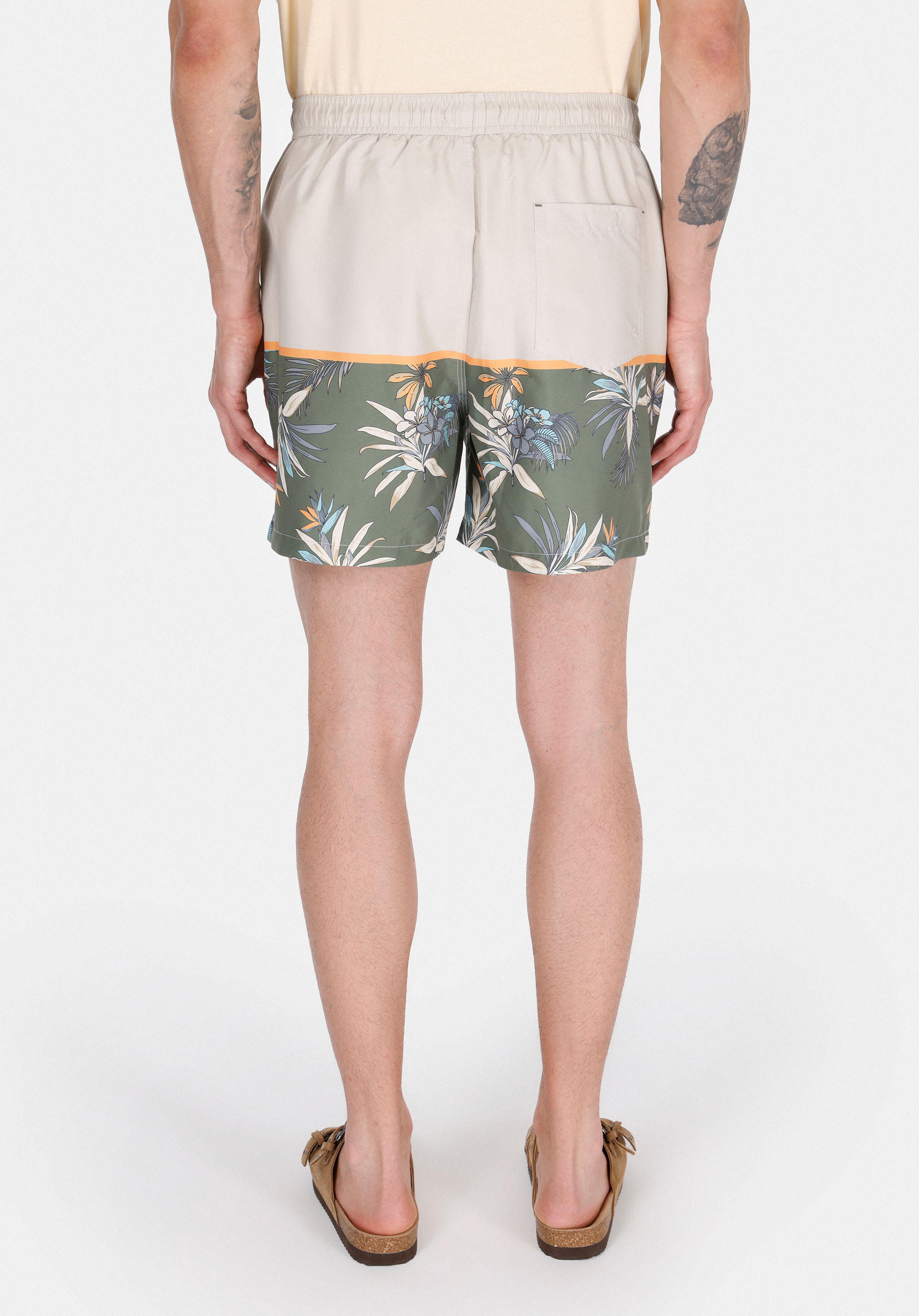 Afișați detalii pentru Short De Plaja De Barbati Multicolor Regular Fit  Cl1074694