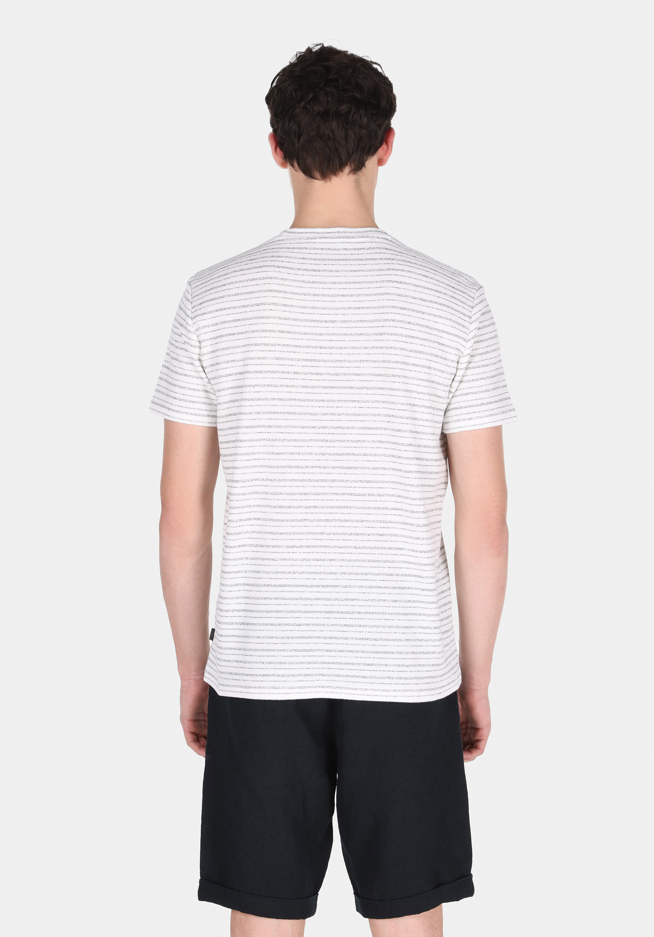 Afișați detalii pentru Tricou Cu Maneca Scurta De Barbati Negru Regular Fit  Cl1074210