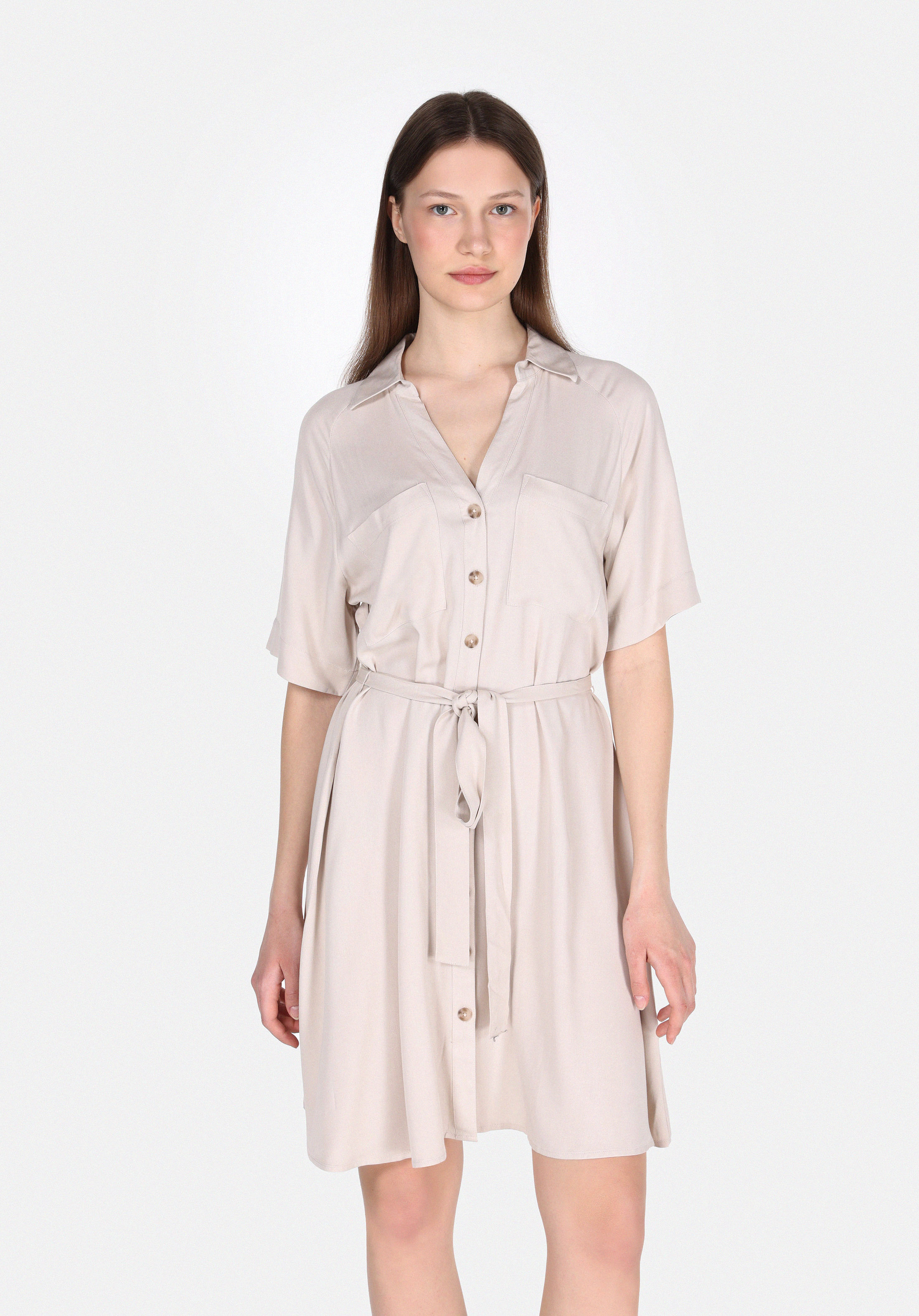 Afișați detalii pentru Rochie De Dama Bej Regular Fit  Cl1073826