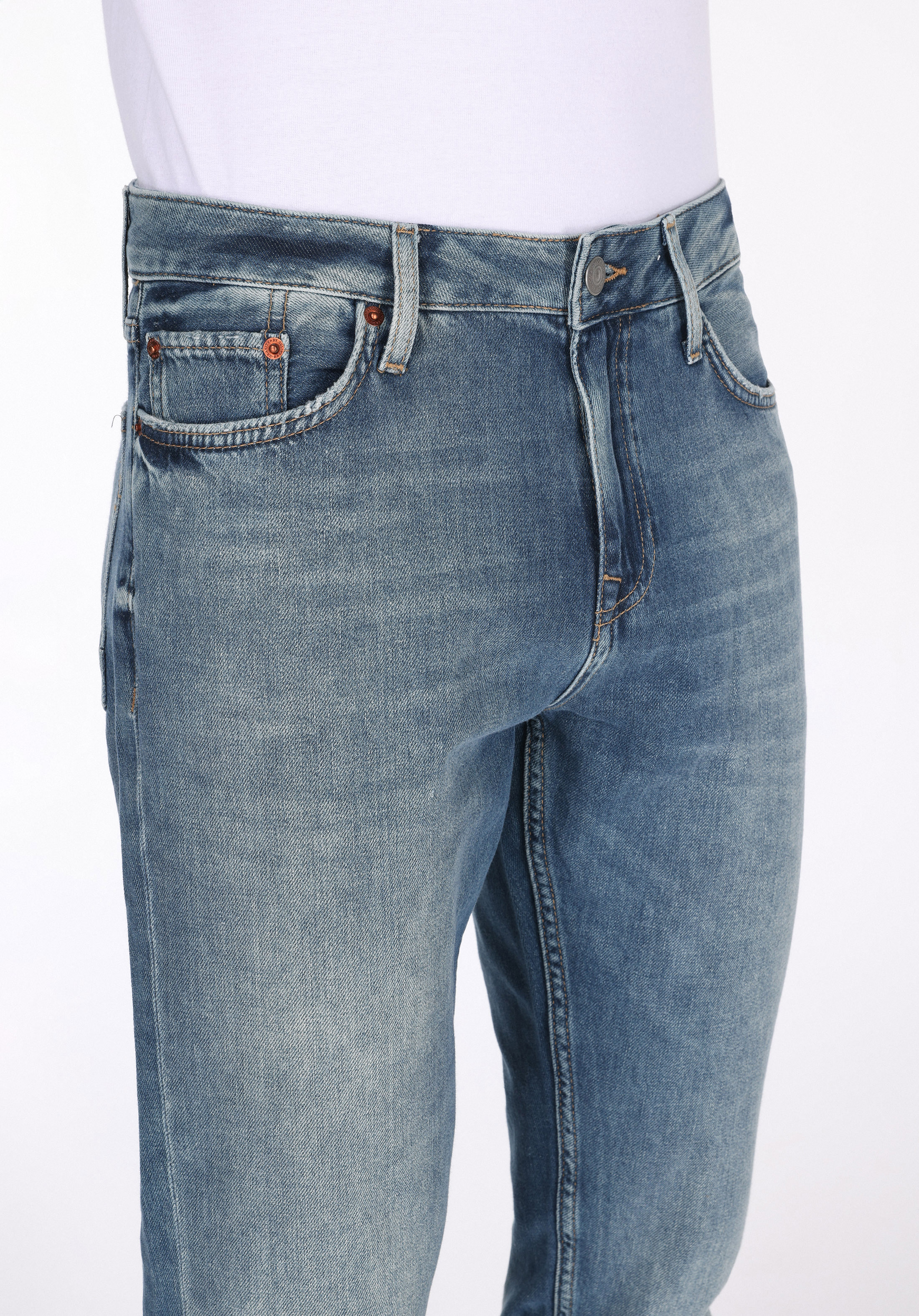 Afișați detalii pentru Pantaloni De Barbati Albastru Regular Fit 067 Jack Cl1075939