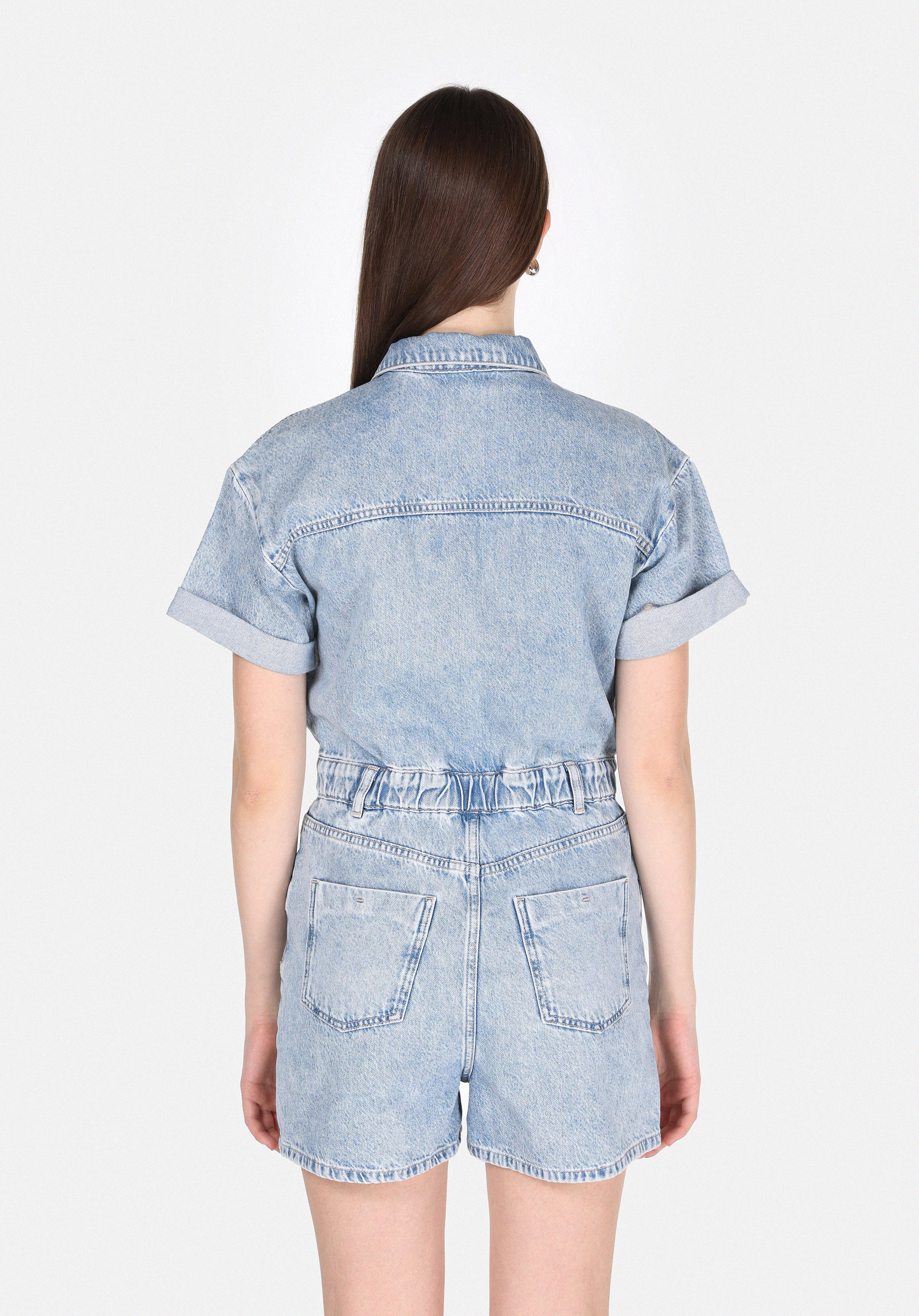 Afișați detalii pentru Short / Pantaloni Scurti De Dama Albastru Regular Fit  Cl1074966