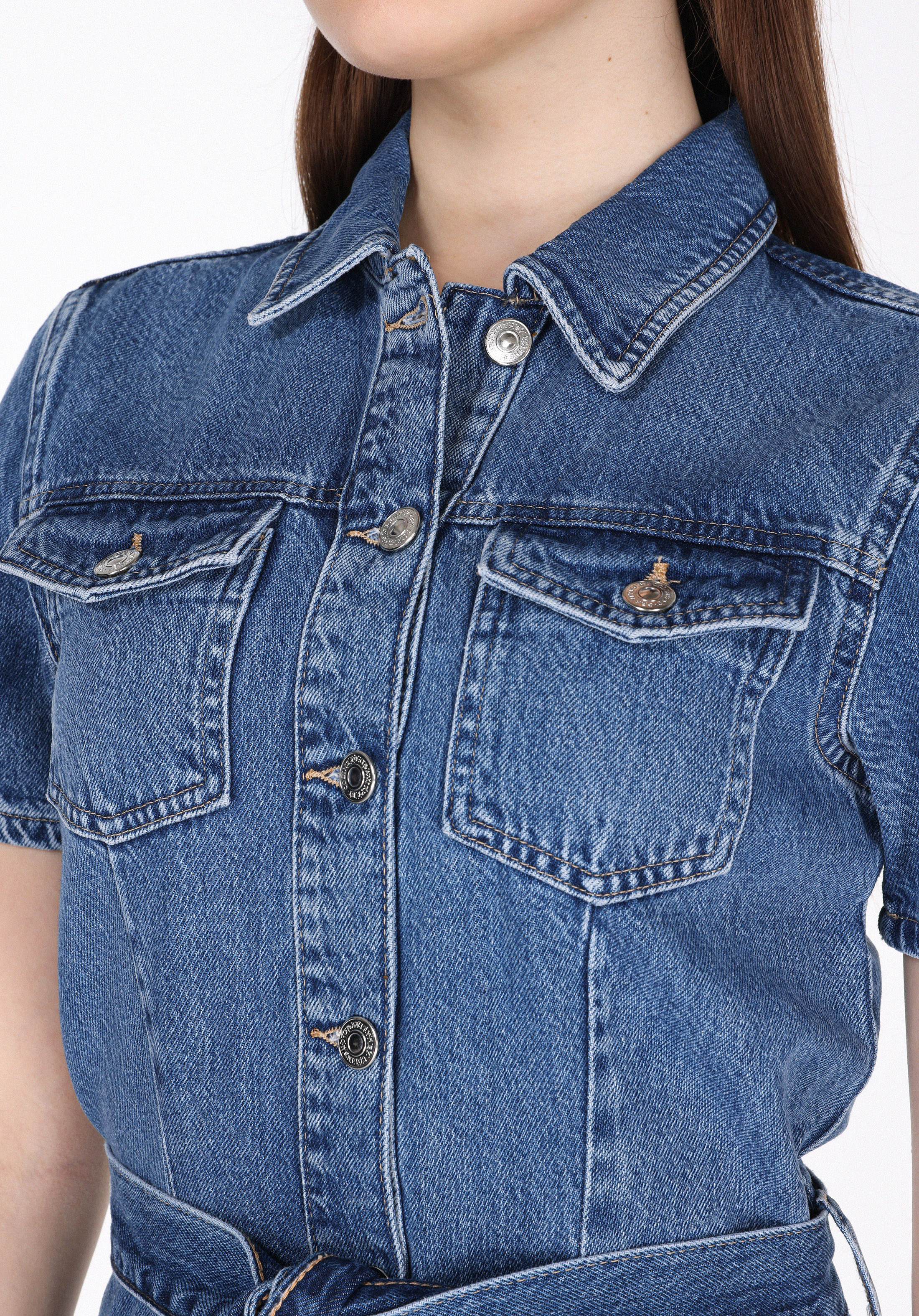 Afișați detalii pentru Rochie De Dama Denim Slim Fit  Cl1075827