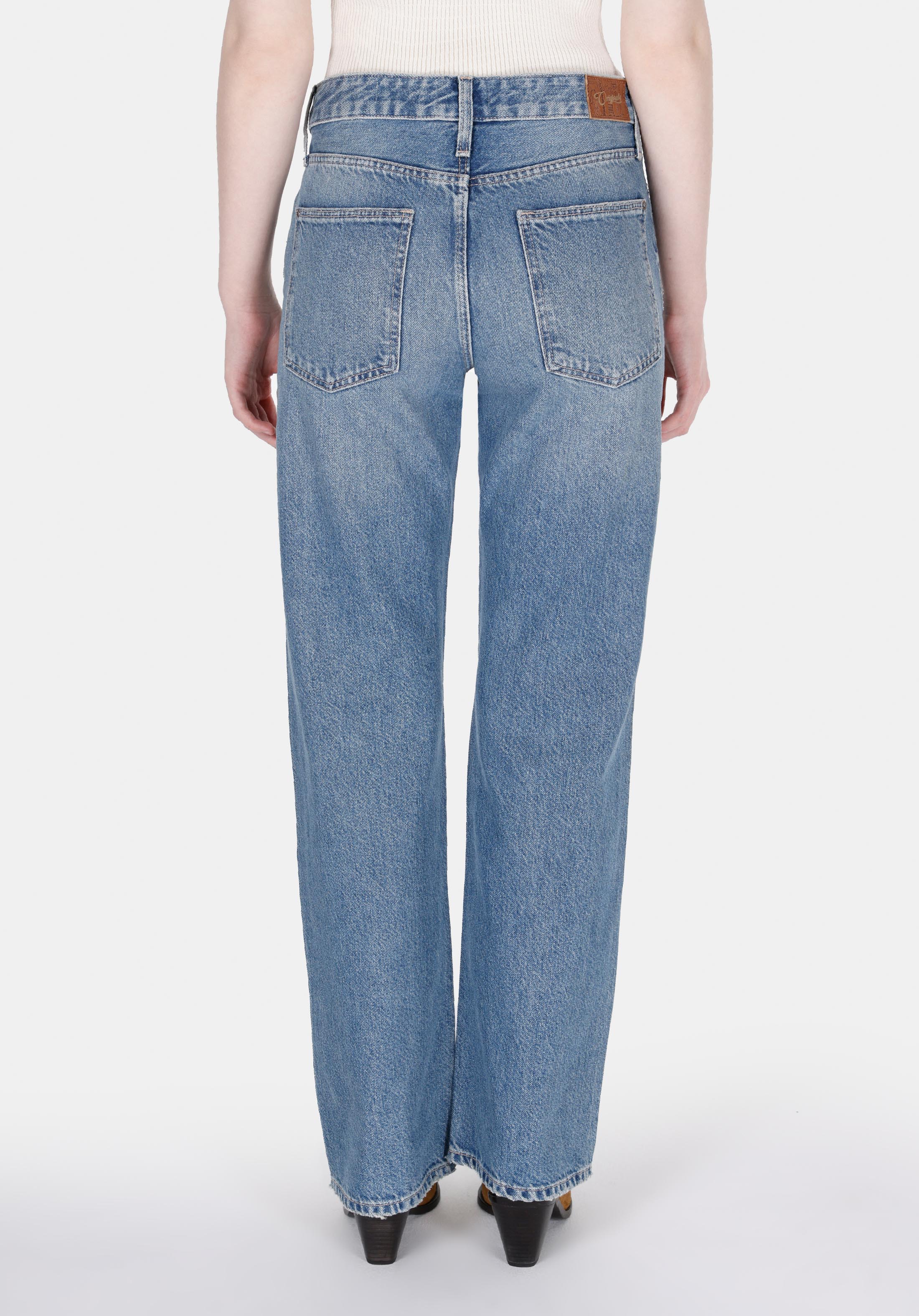 Afișați detalii pentru Pantaloni De Dama Denim Straight Fit  Cl1072460