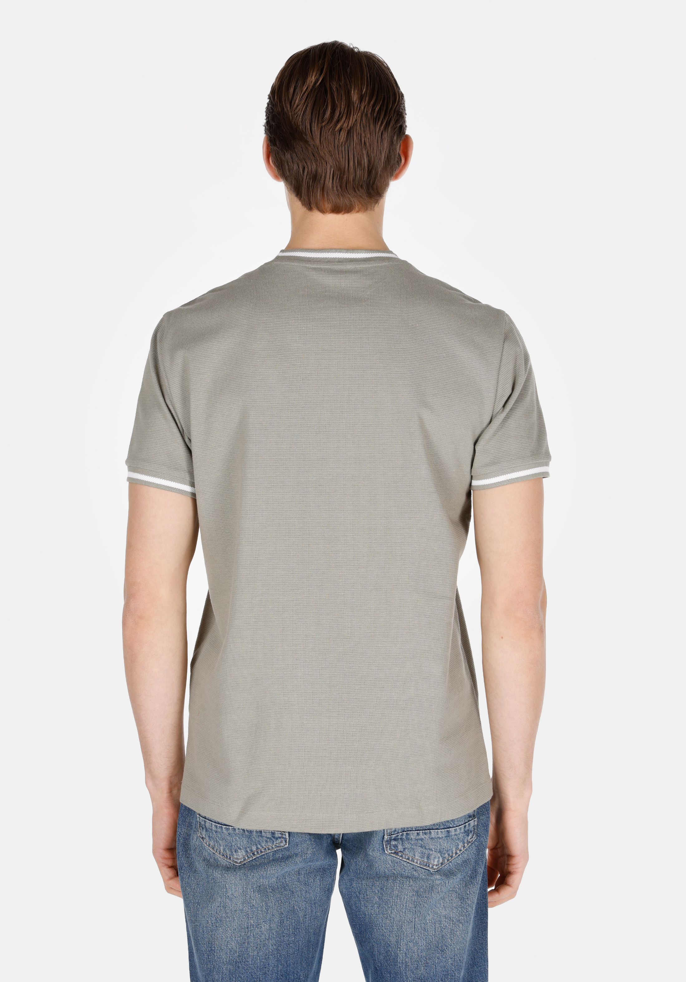 Afișați detalii pentru Tricou Cu Maneca Scurta De Barbati Verde Regular Fit  Cl1073359