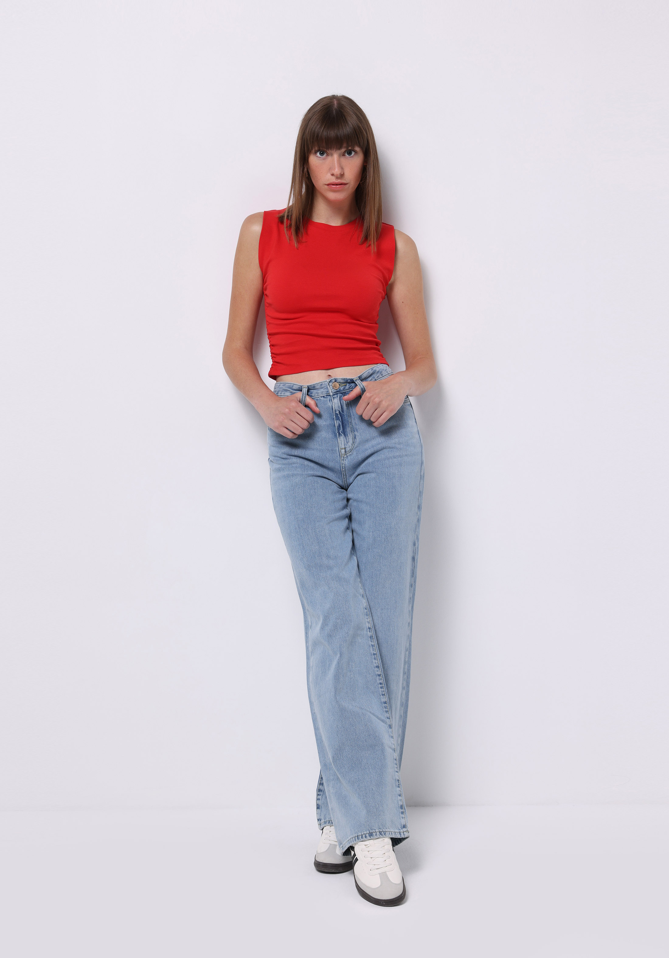 Afișați detalii pentru Bluza Cu Maneca Scurta De Dama Roşu Slim Fit  Cl1074537