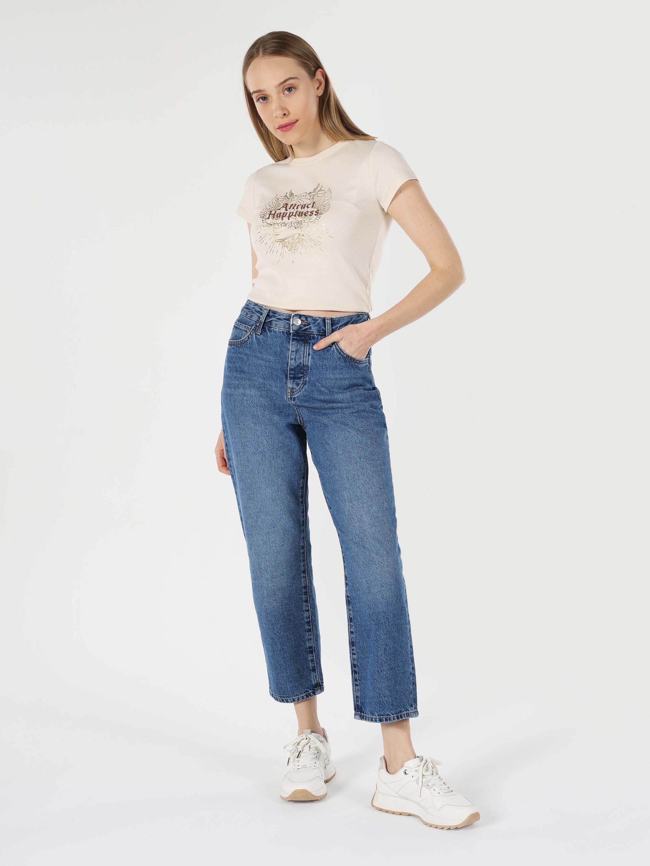 Afișați detalii pentru Pantaloni De Dama Albastru Straight Fit 884 Lauren Cl1062288