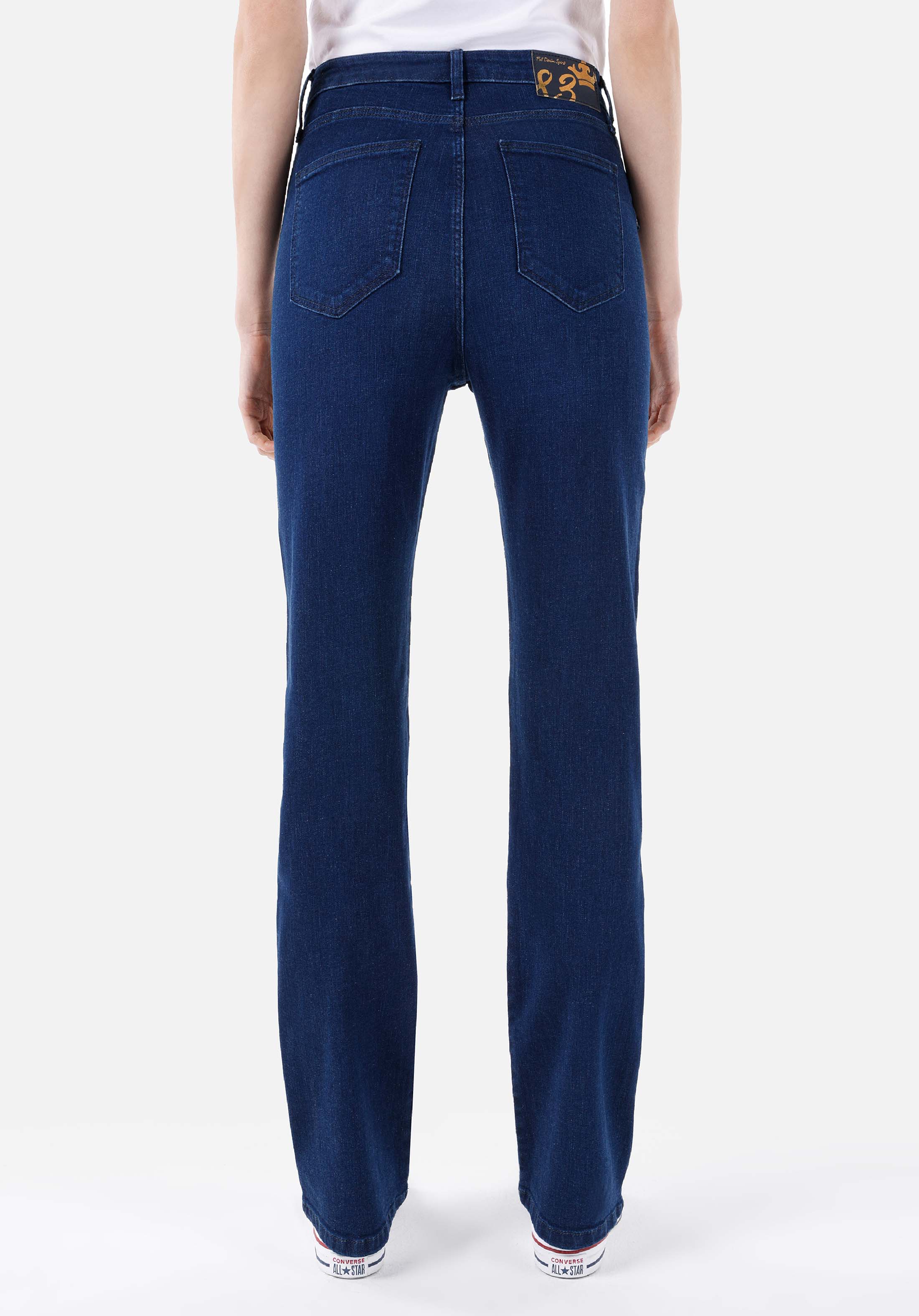 Afișați detalii pentru Pantaloni De Dama Albastru Regular Fit 792 Mila Cl1067206