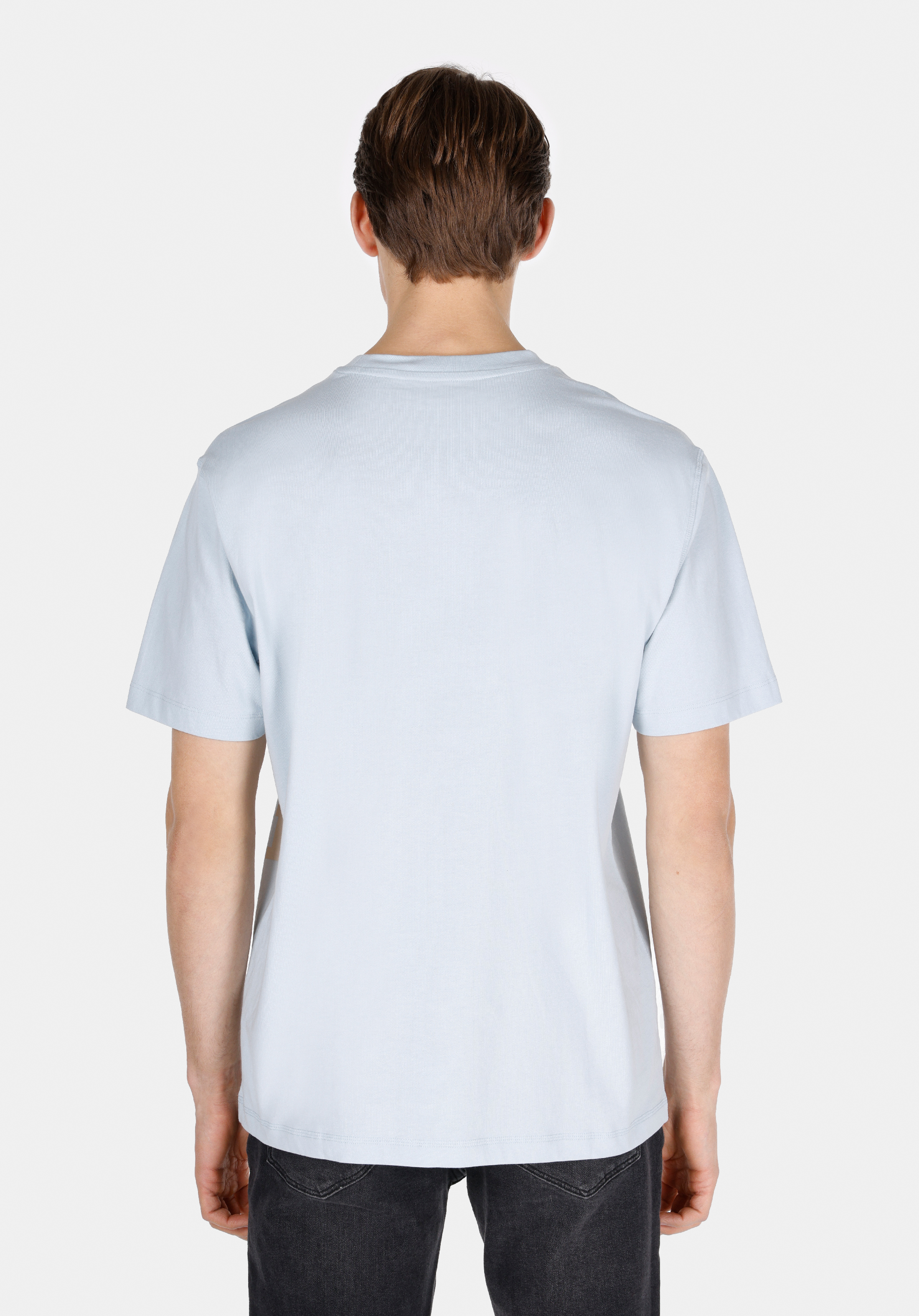 Afișați detalii pentru Tricou Cu Maneca Scurta De Barbati Albastru Comfort Fit  Cl1072811