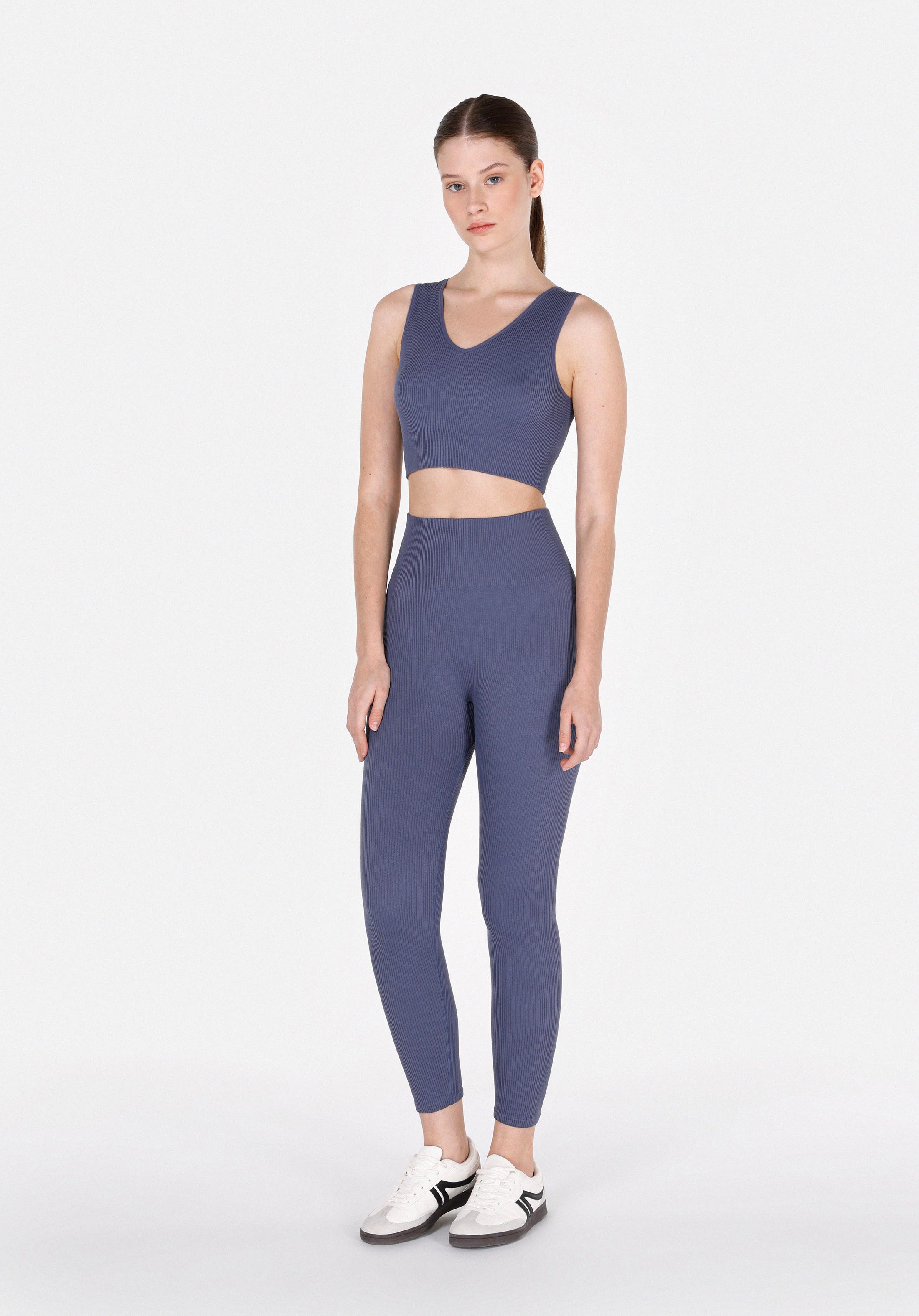Afișați detalii pentru Colanți Albaștri Pentru Femei Slim Fit