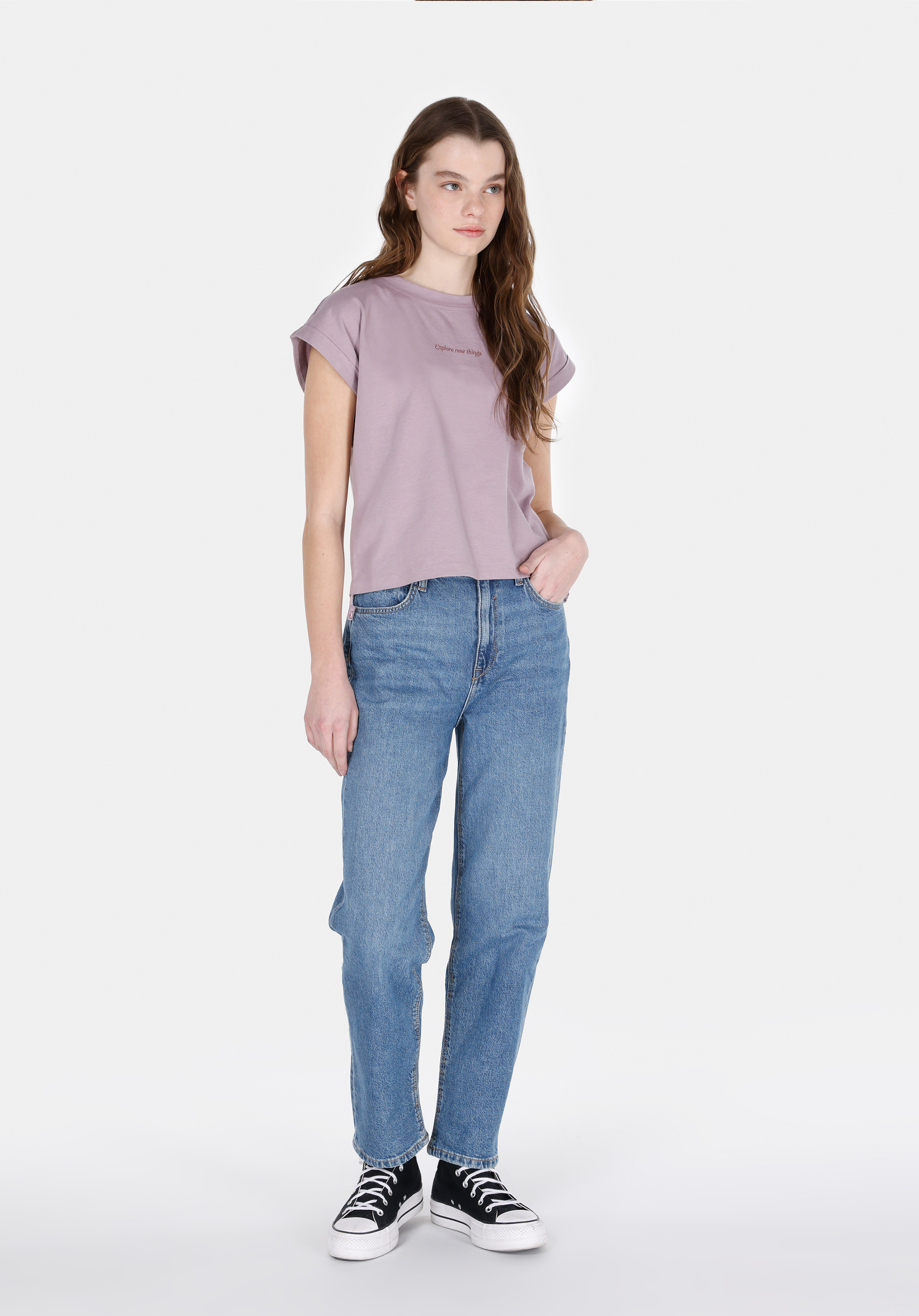 Afișați detalii pentru Bluza Cu Maneca Scurta De Dama Roz Regular Fit  Cl1073297