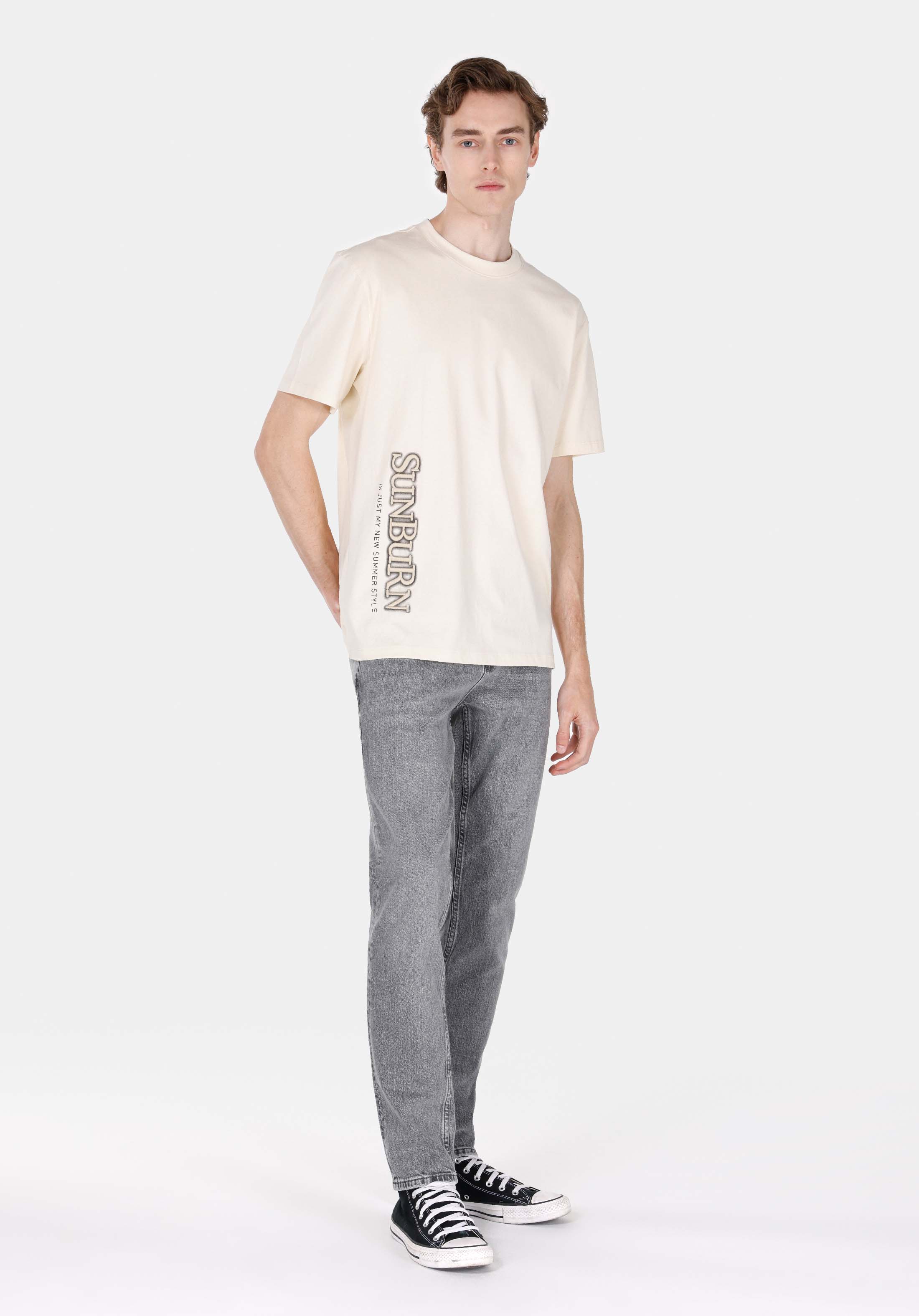 Afișați detalii pentru Tricou Cu Maneca Scurta De Barbati Bej Comfort Fit  Cl1072995