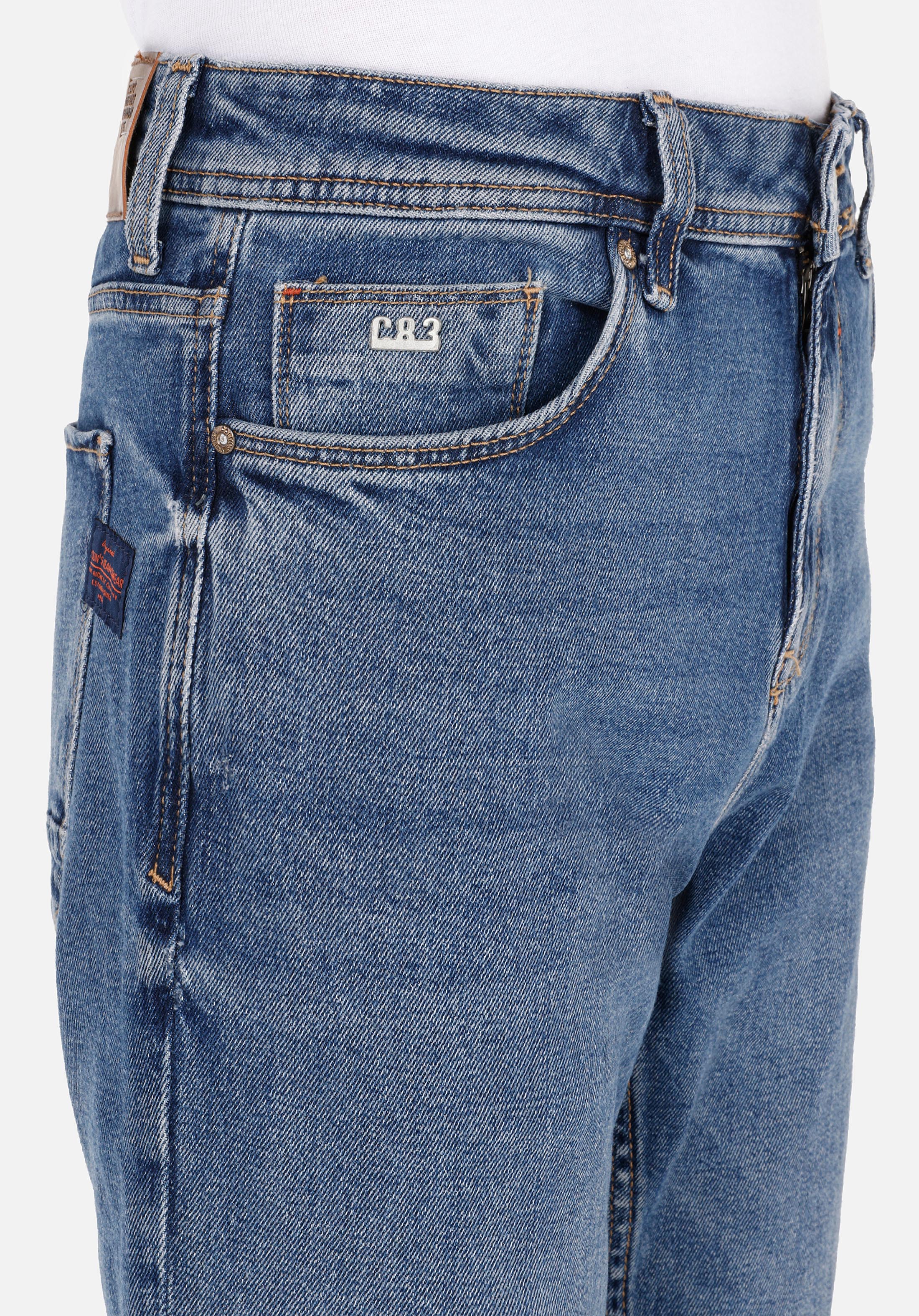 Afișați detalii pentru Pantaloni De Barbati Albastru Marin Straight Fit 044 Karl Cl1068595