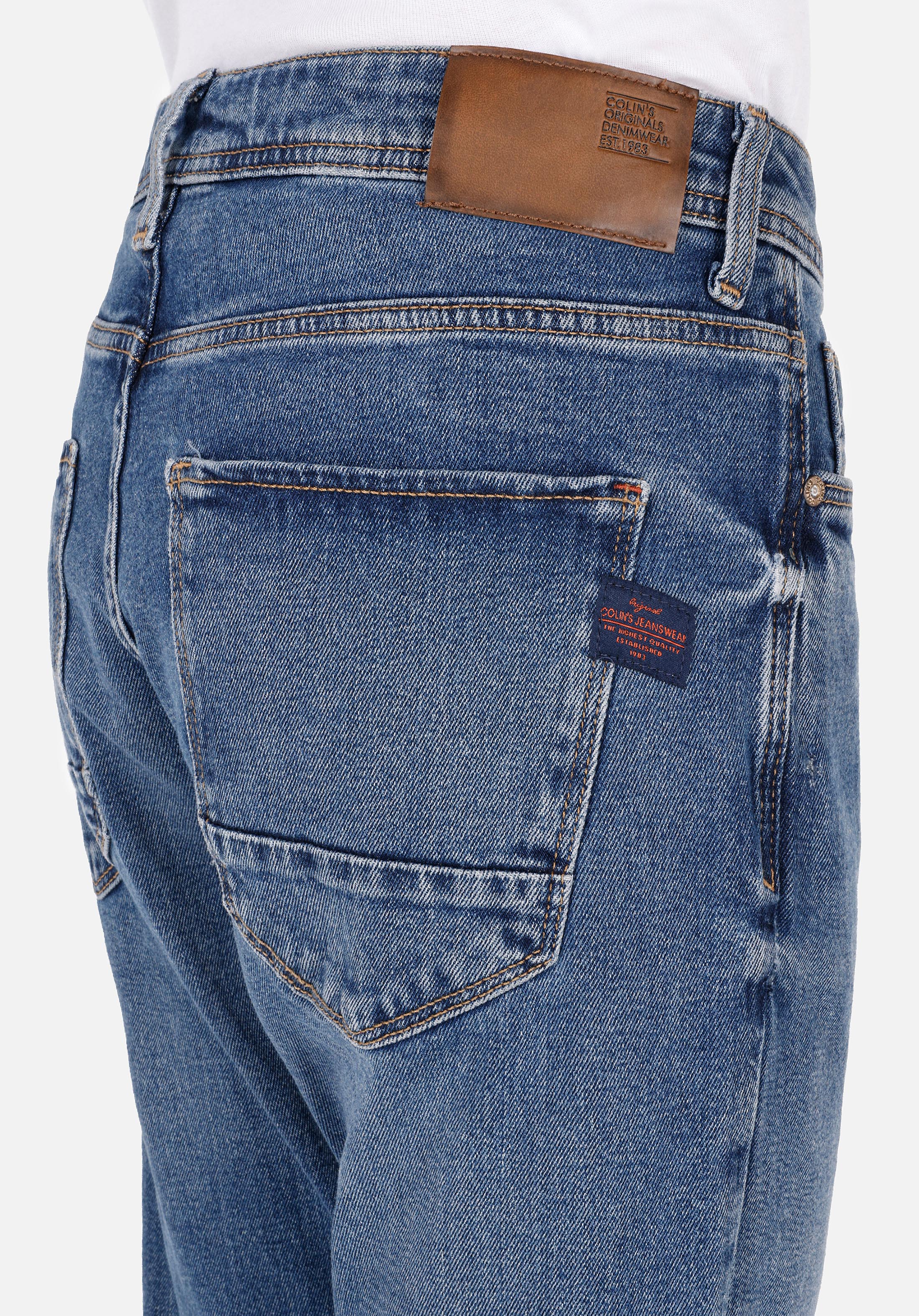 Afișați detalii pentru Pantaloni De Barbati Albastru Marin Straight Fit 044 Karl Cl1068595
