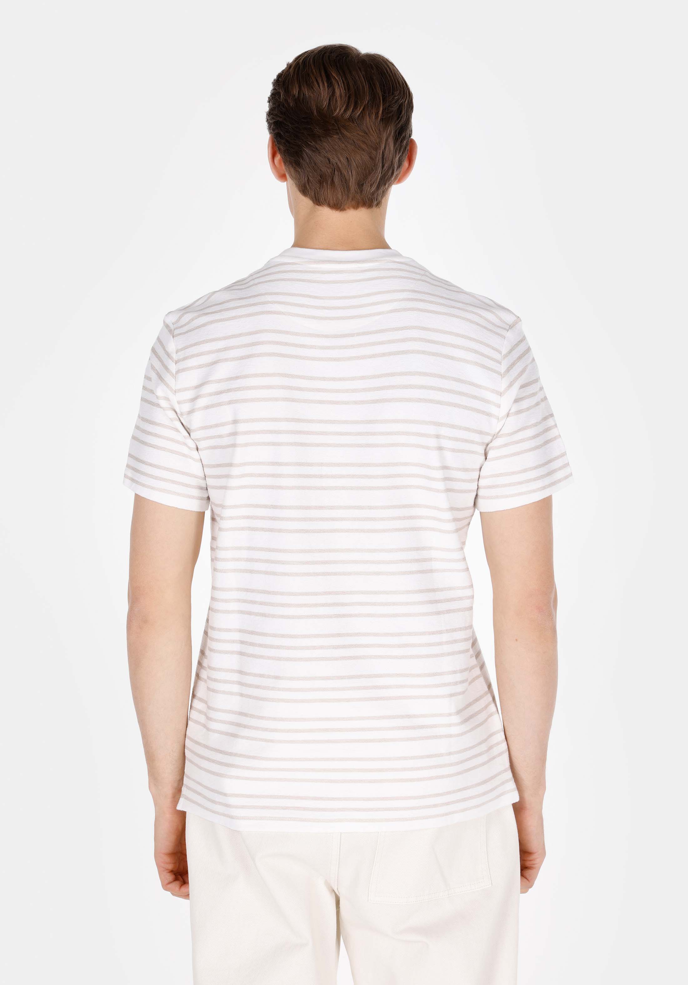 Afișați detalii pentru Tricou Cu Maneca Scurta De Barbati Alb Regular Fit  Cl1073320