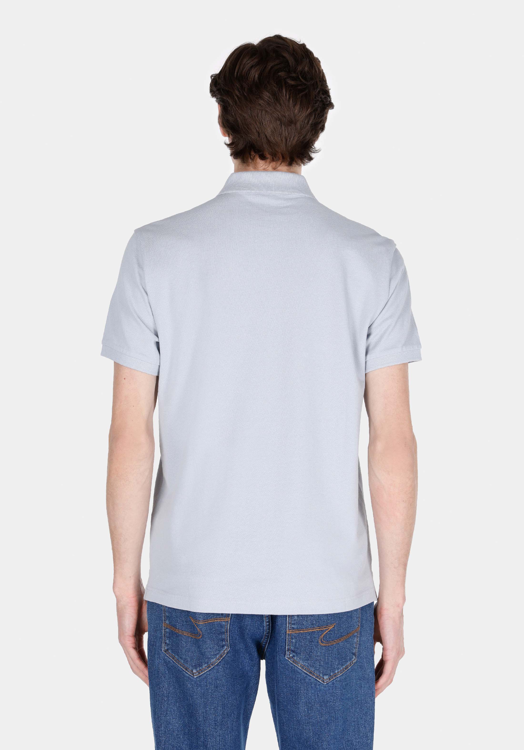 Afișați detalii pentru Tricou Polo Cu Maneca Scurta De Barbati Albastru Regular Fit  Cl1073960