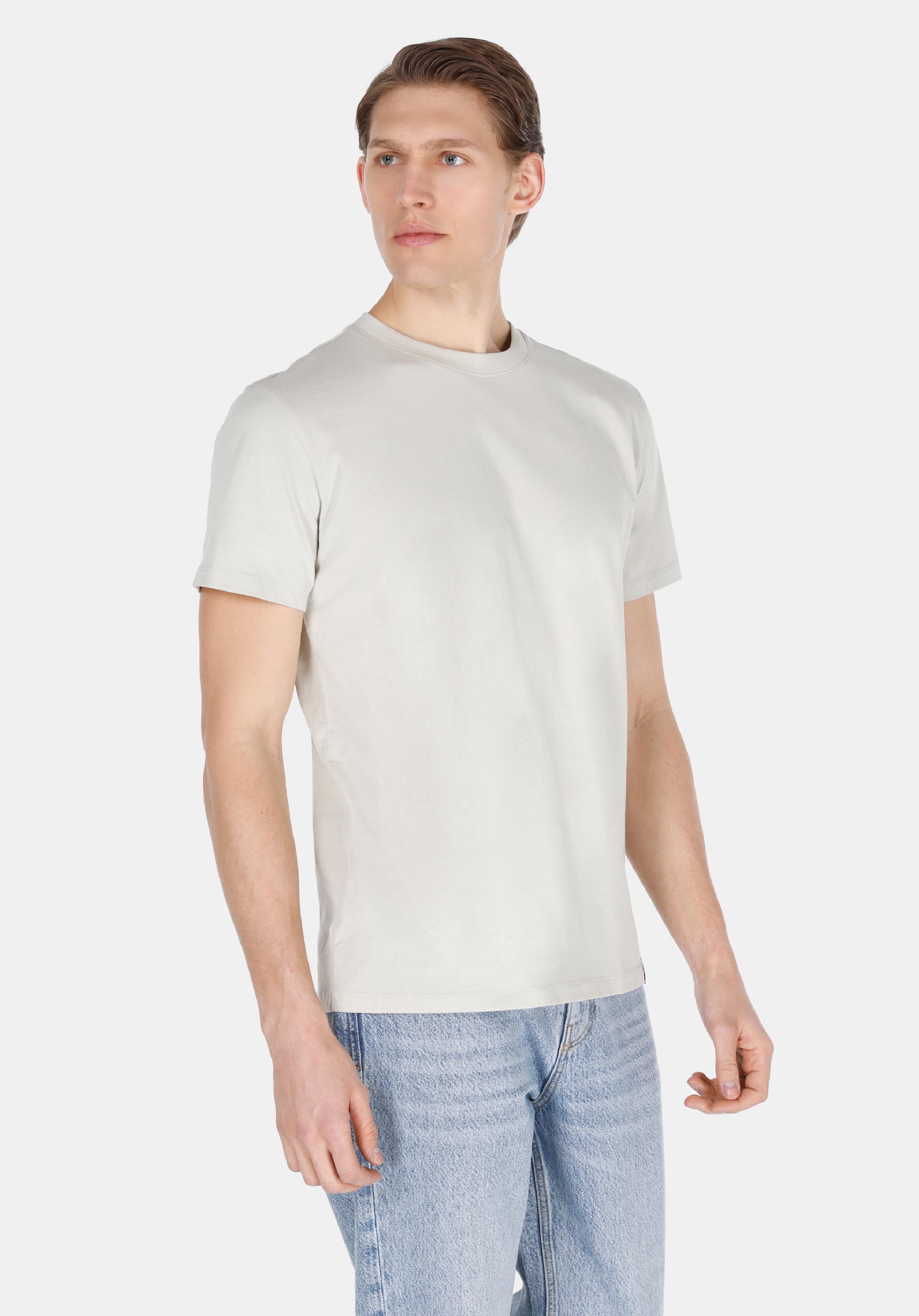 Afișați detalii pentru Regular Fit Round Neck Drept Bărbați Verde Tricou Cu Mânecă Scurtă