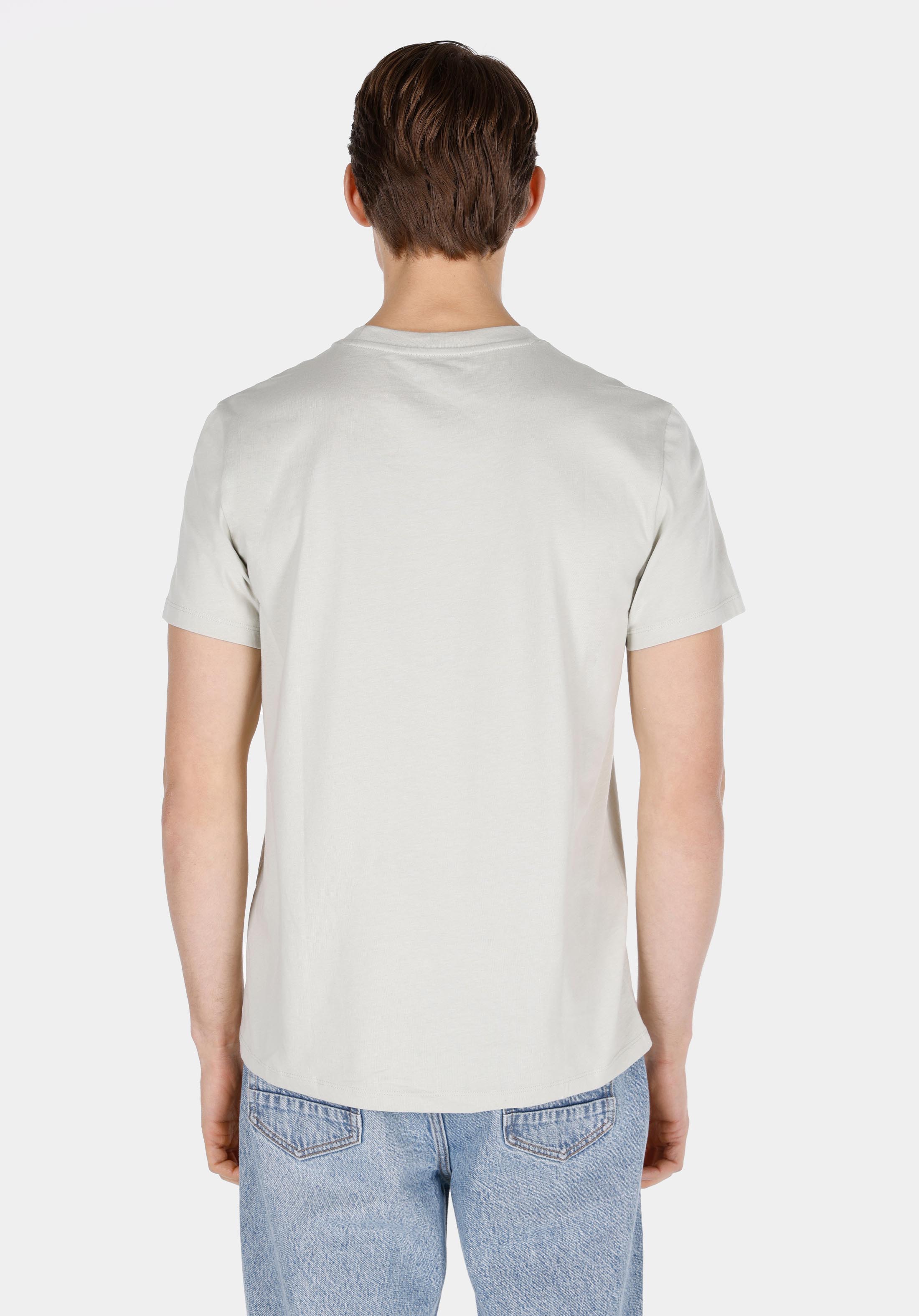 Afișați detalii pentru Regular Fit Round Neck Drept Bărbați Verde Tricou Cu Mânecă Scurtă