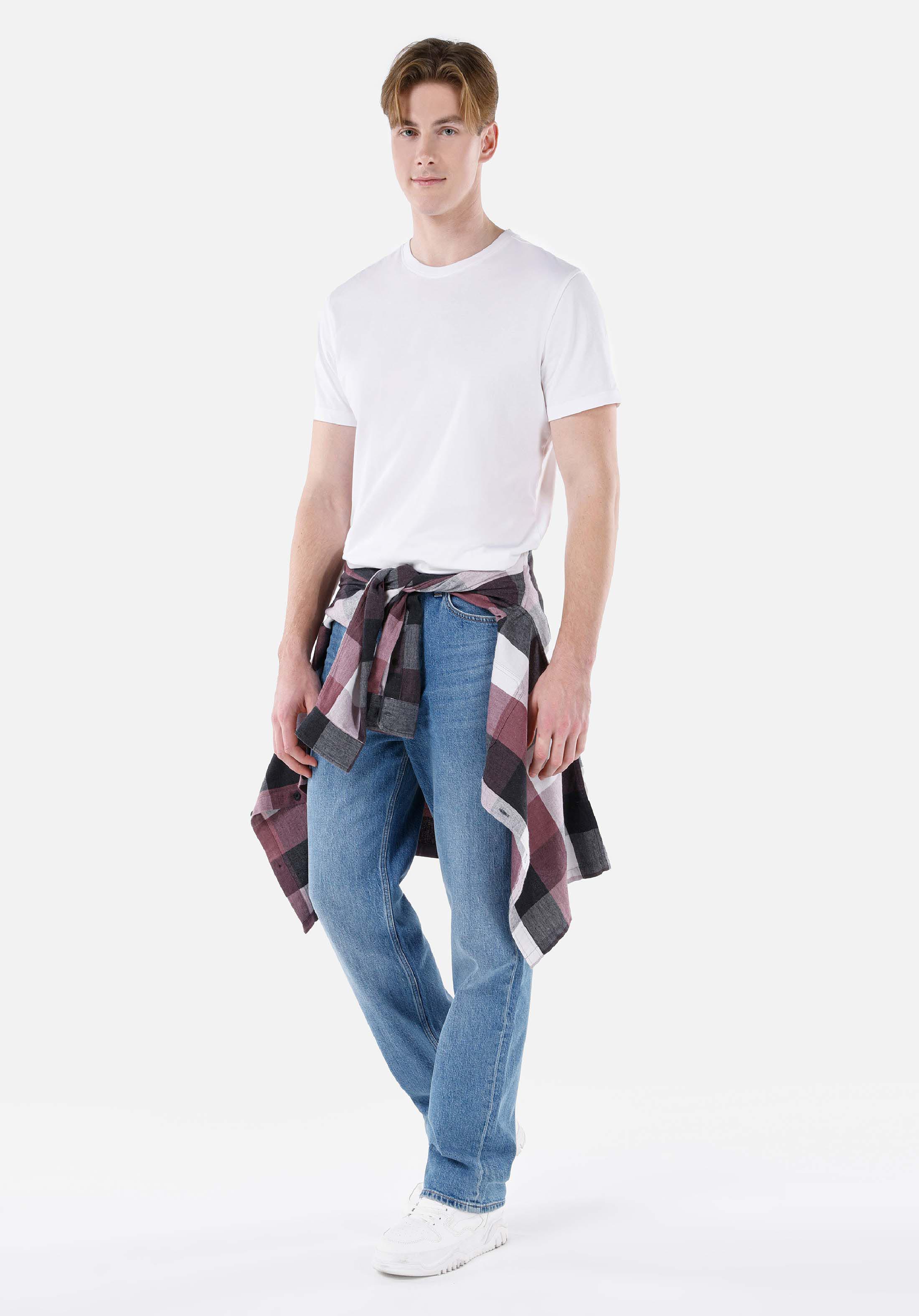 Afișați detalii pentru Pantaloni De Barbati Albastru Baggy Fit  Cl1068674