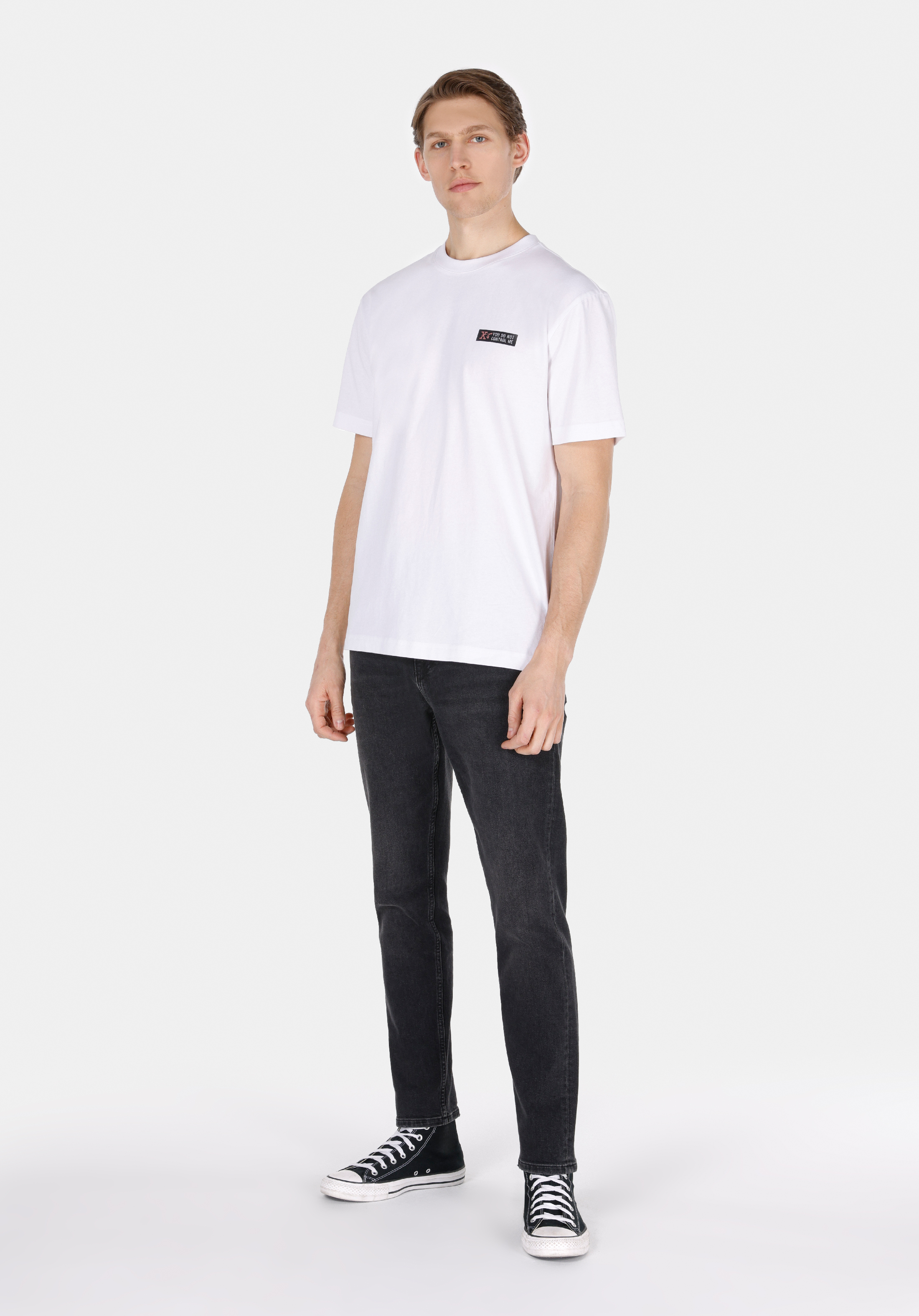 Afișați detalii pentru Tricou Cu Maneca Scurta De Barbati Alb Comfort Fit  Cl1073050