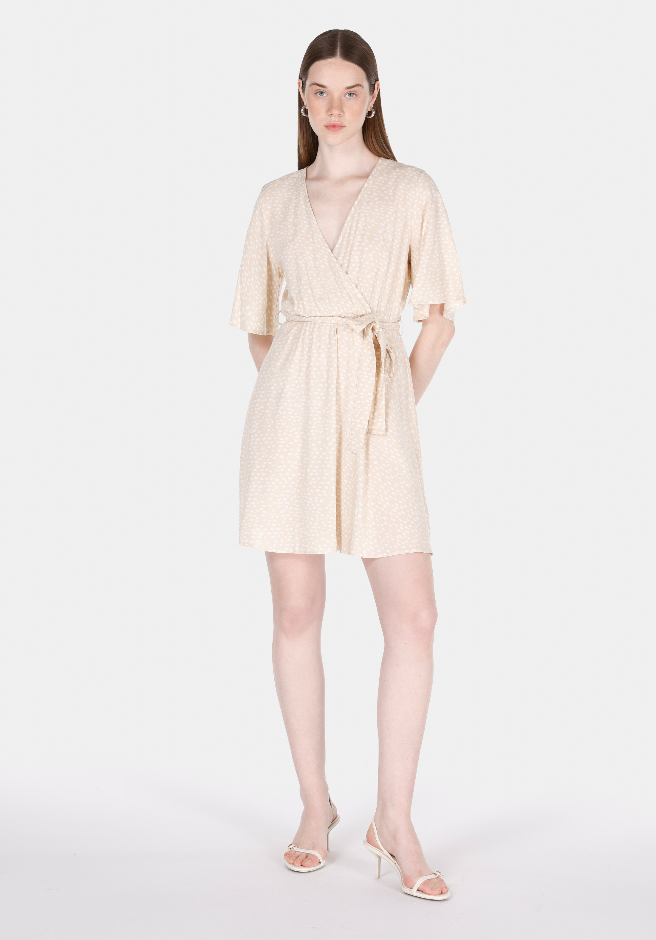 Afișați detalii pentru Rochie De Dama Bej Regular Fit  Cl1073347