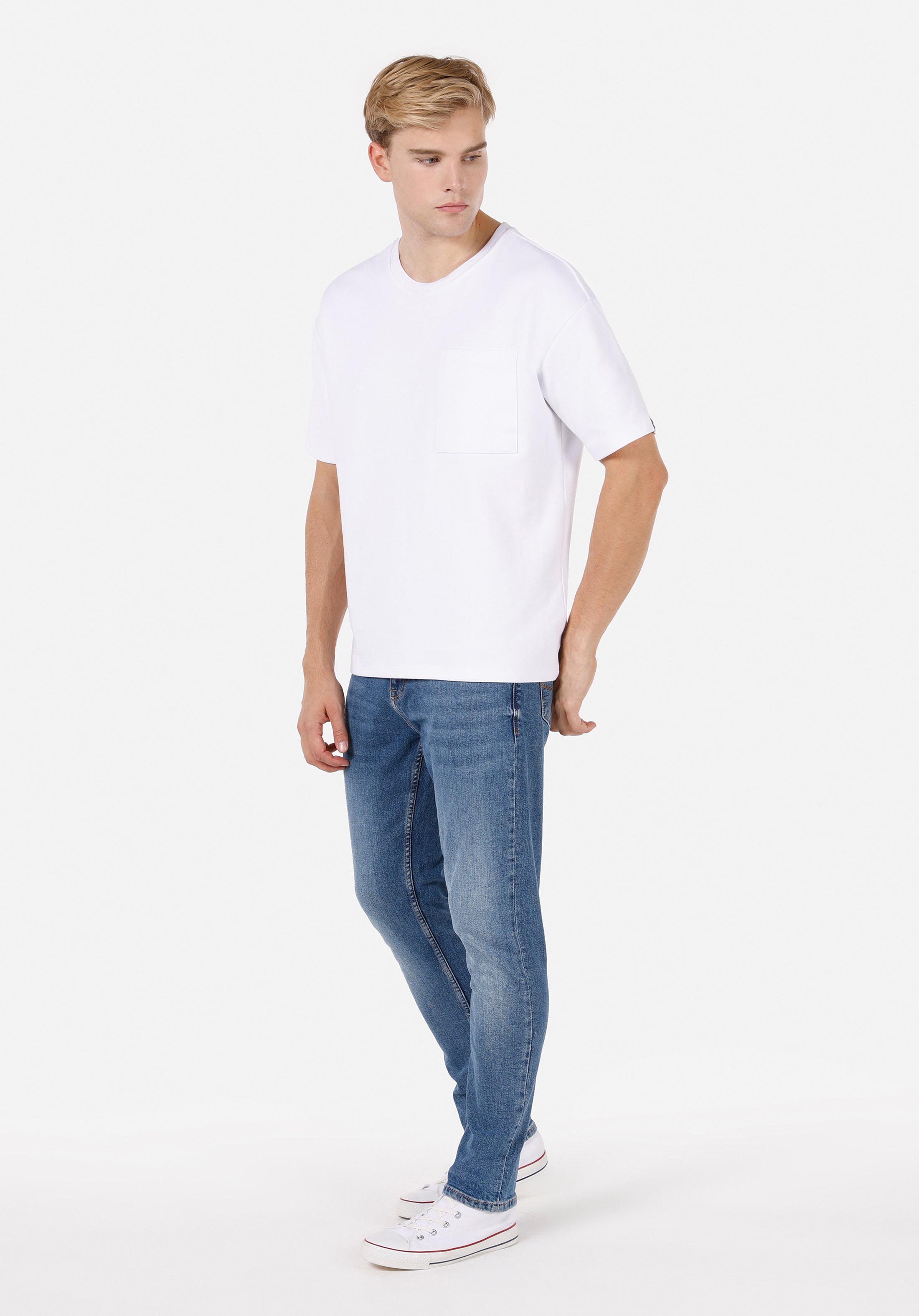Afișați detalii pentru Pantaloni De Barbati Albastru Regular Fit 067 Jack Cl1071801