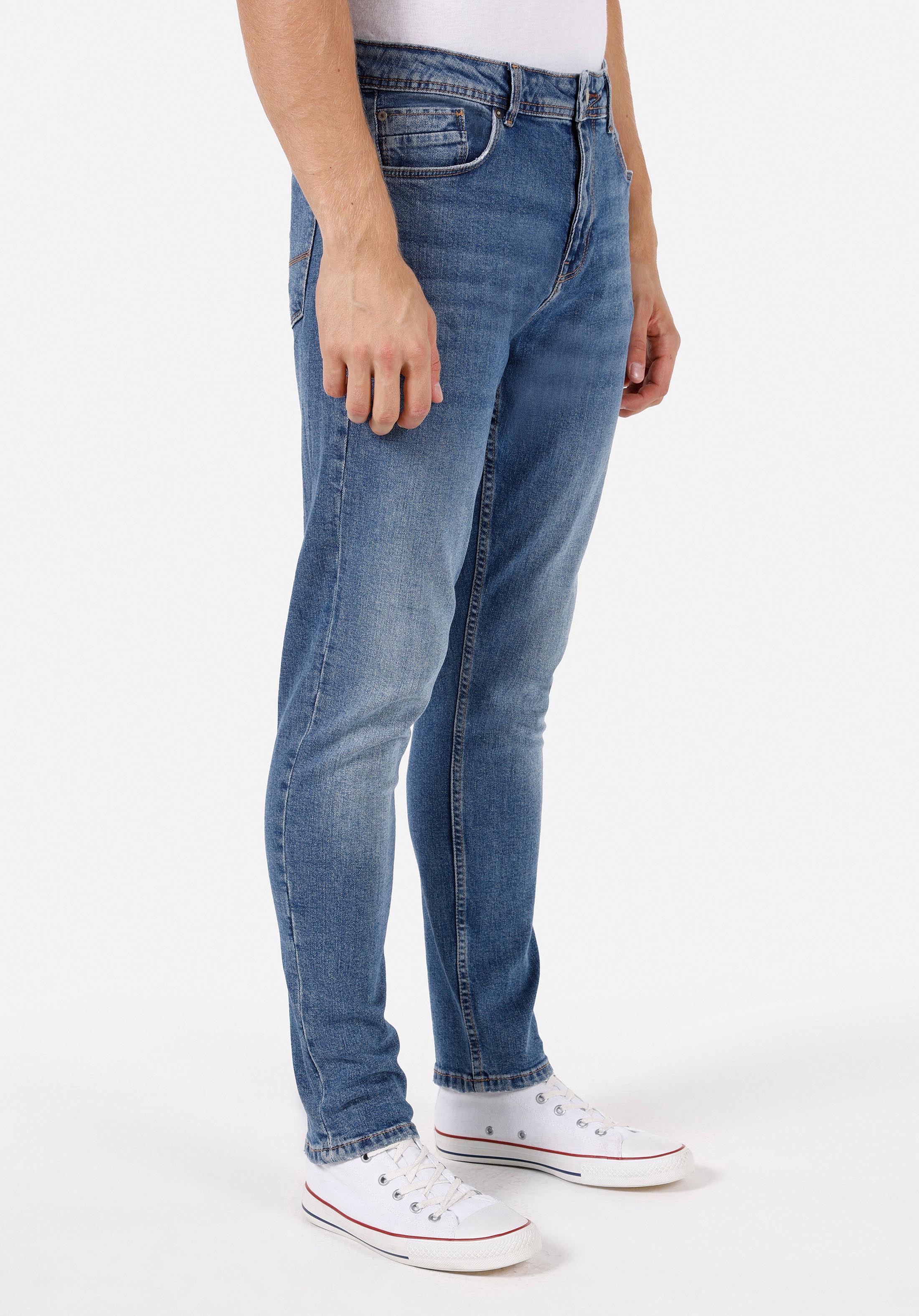 Afișați detalii pentru Pantaloni De Barbati Albastru Regular Fit 067 Jack Cl1071801