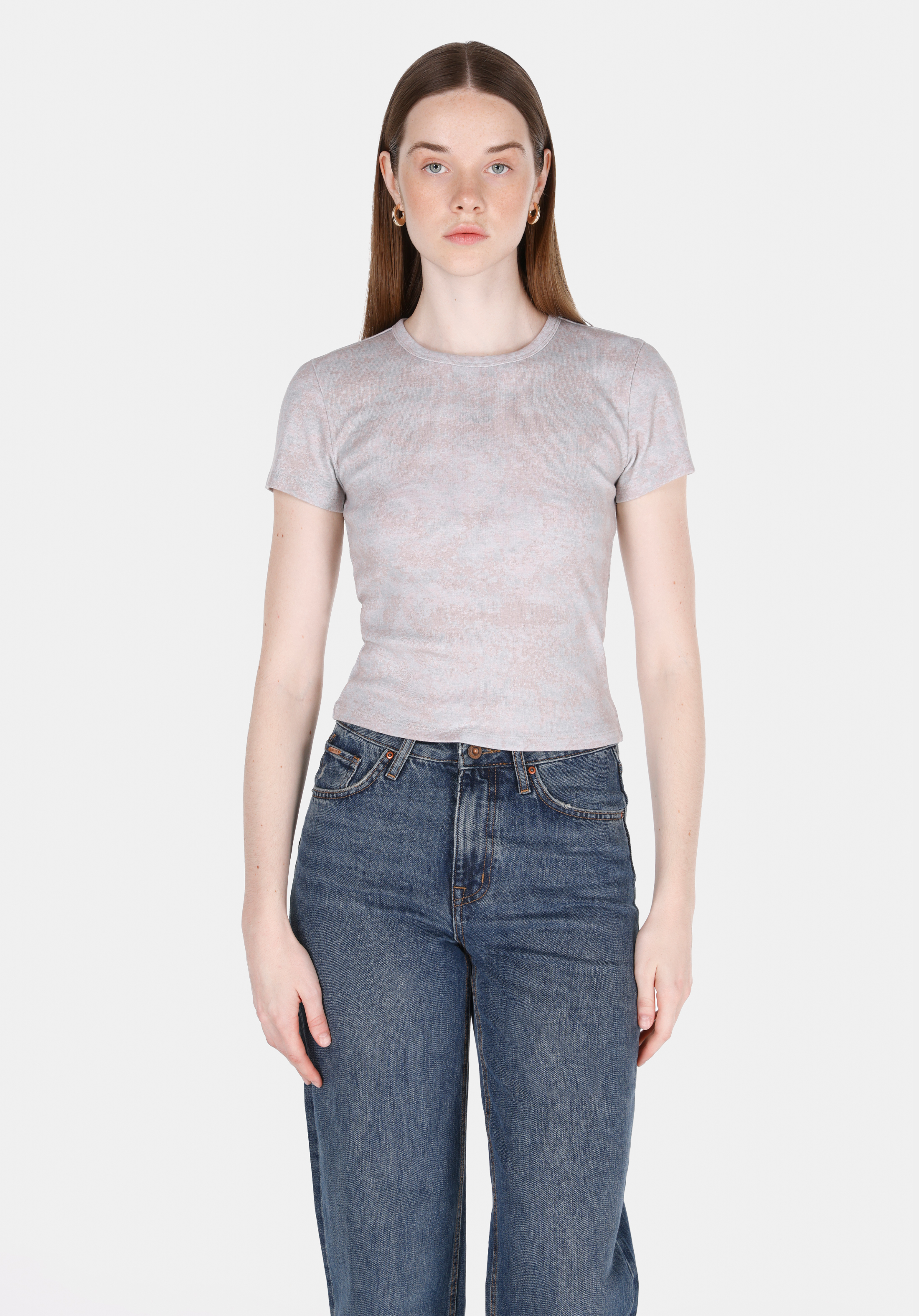 Afișați detalii pentru Tricou Cu Maneca Scurta De Dama Roz Slim Fit  Cl1073142