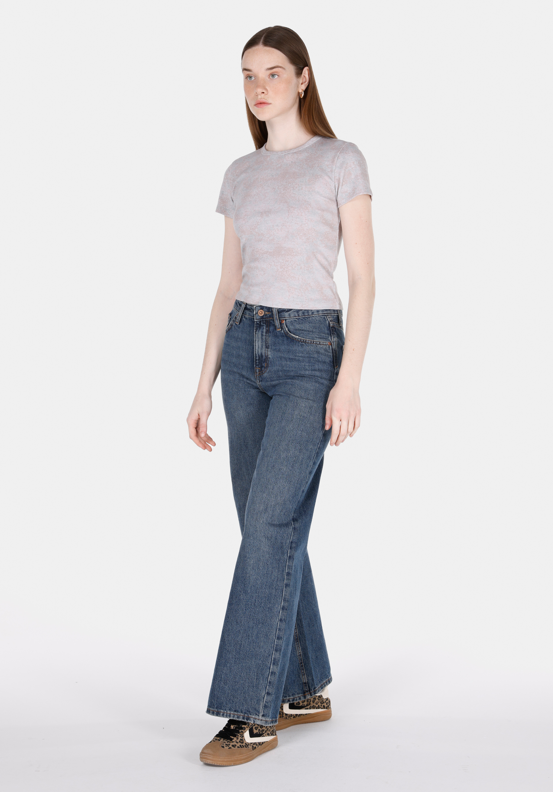Afișați detalii pentru Tricou Cu Maneca Scurta De Dama Roz Slim Fit  Cl1073142