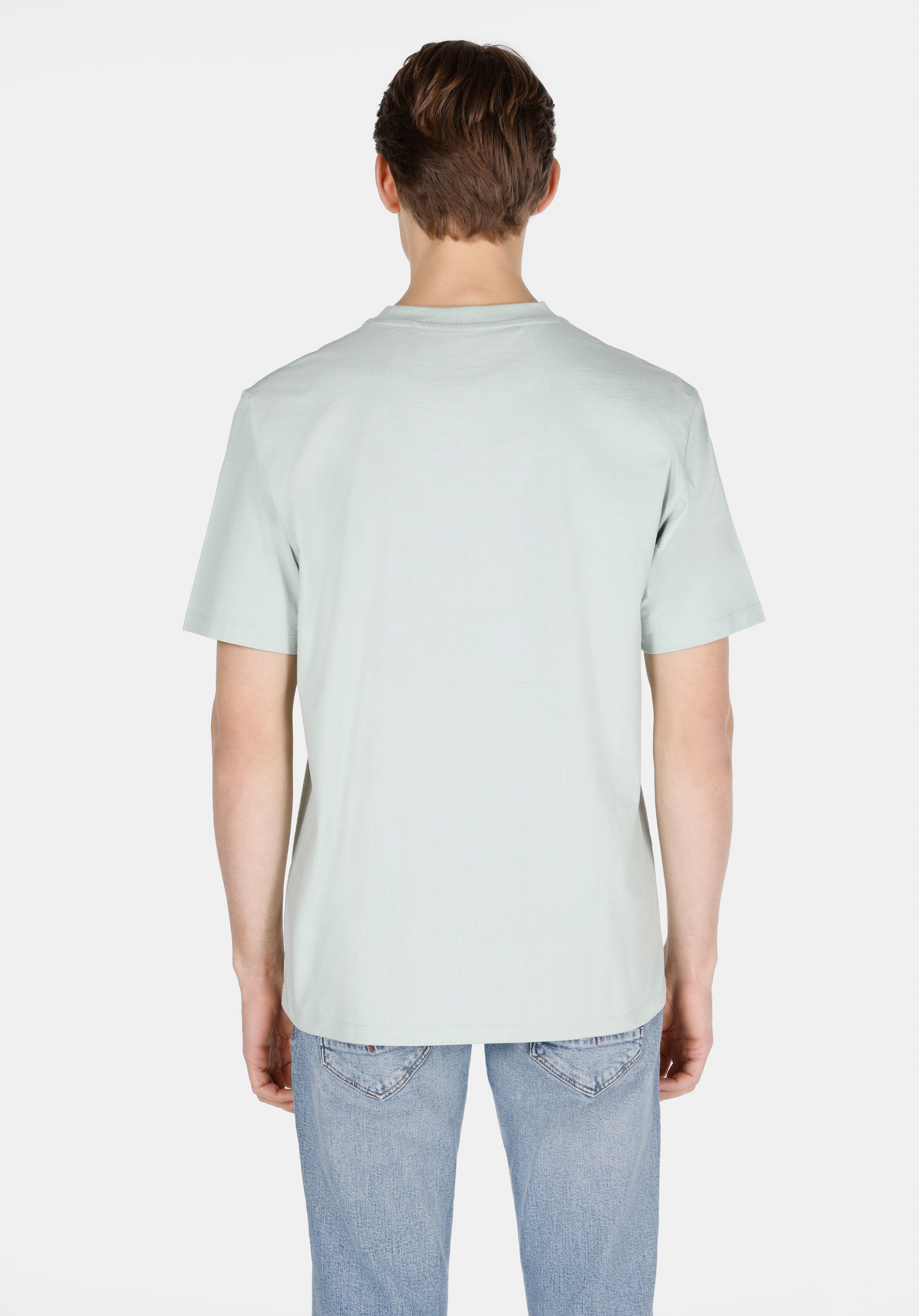 Afișați detalii pentru Tricou Cu Maneca Scurta De Barbati Verde Comfort Fit  Cl1071878