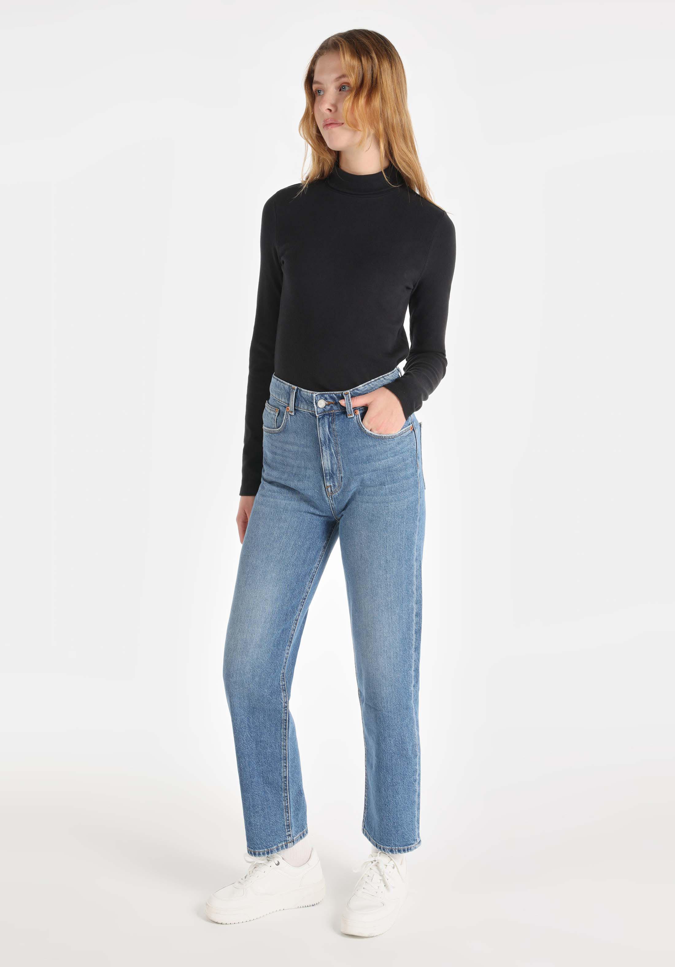 Afișați detalii pentru Pantaloni De Dama Albastru Straight Fit 884 Lauren Cl1065423