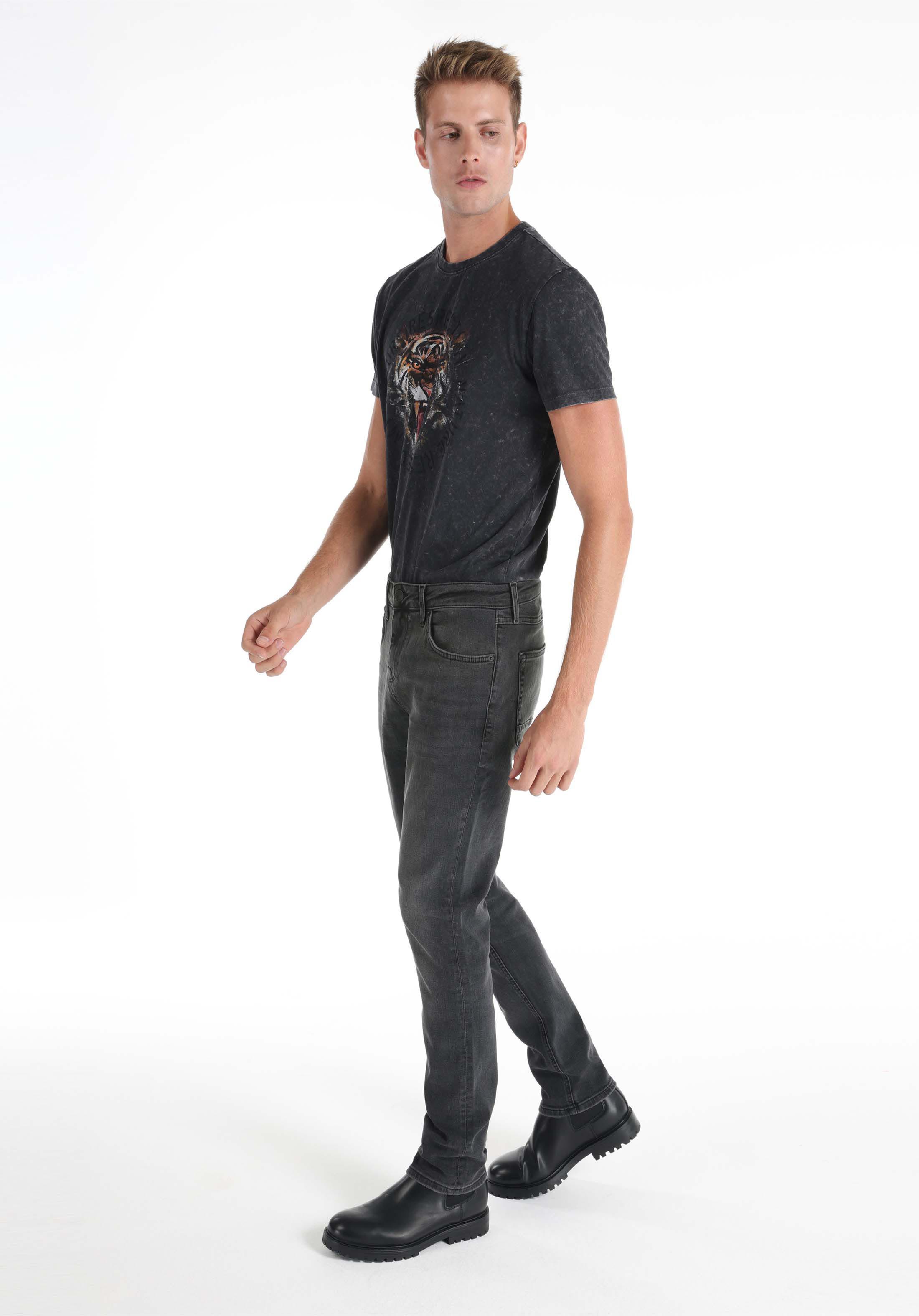 Afișați detalii pentru Pantaloni De Barbati Negru Straight Fit 044 Karl Cl1065543