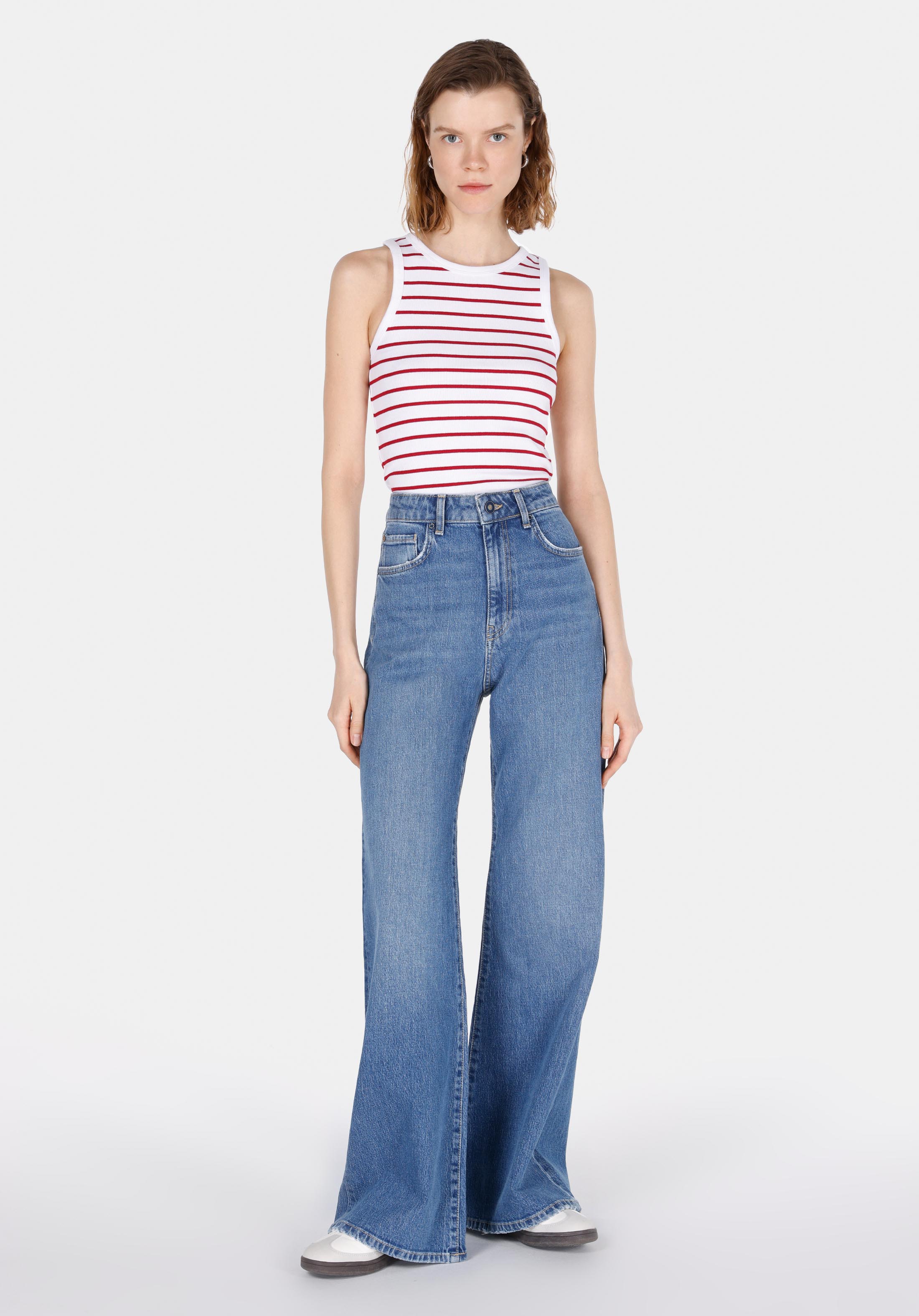 Afișați detalii pentru Maiou De Dama Roşu Slim Fit  Cl1073443
