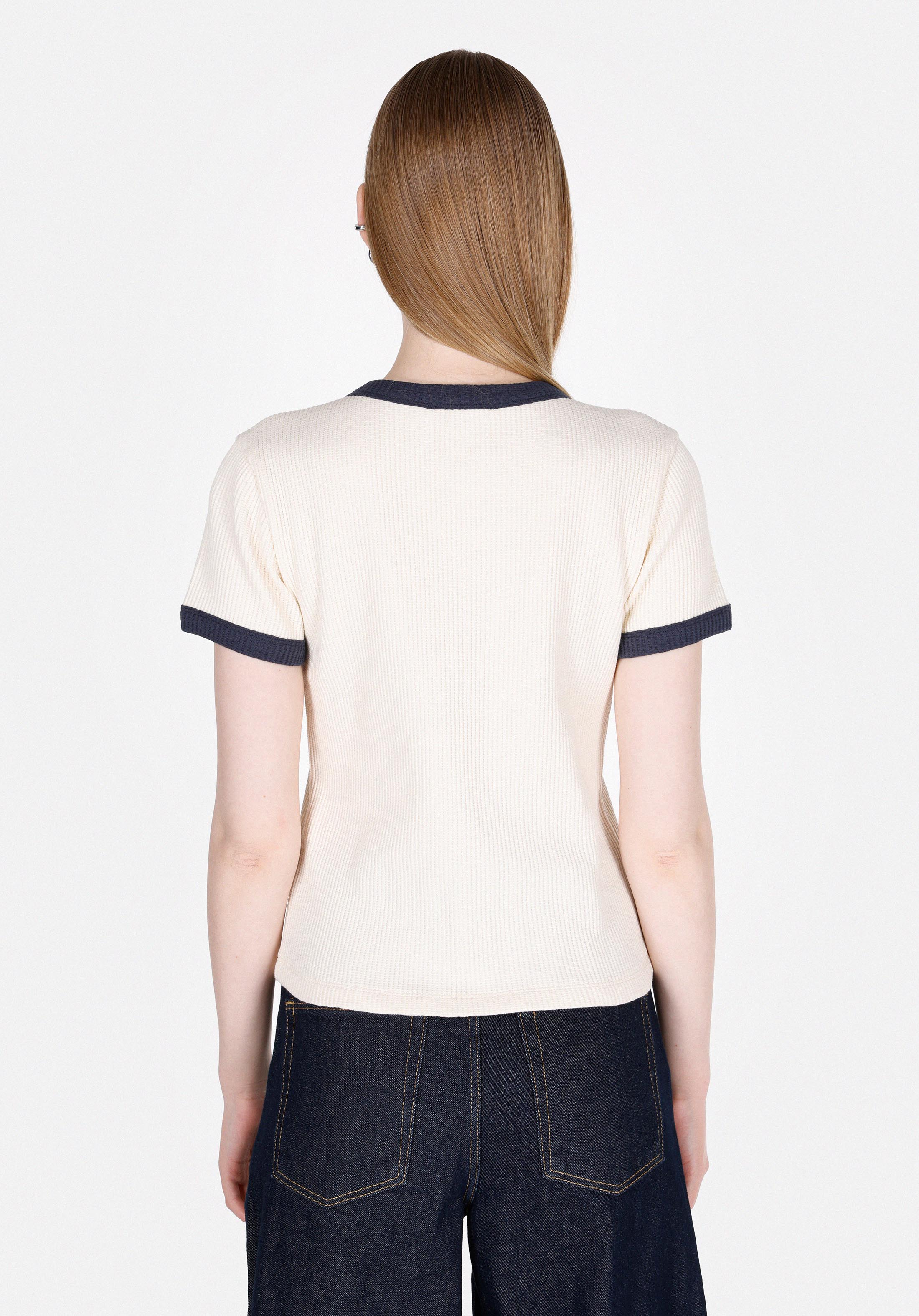 Afișați detalii pentru Tricou Cu Maneca Scurta De Dama Ecru Slim Fit  Cl1073164
