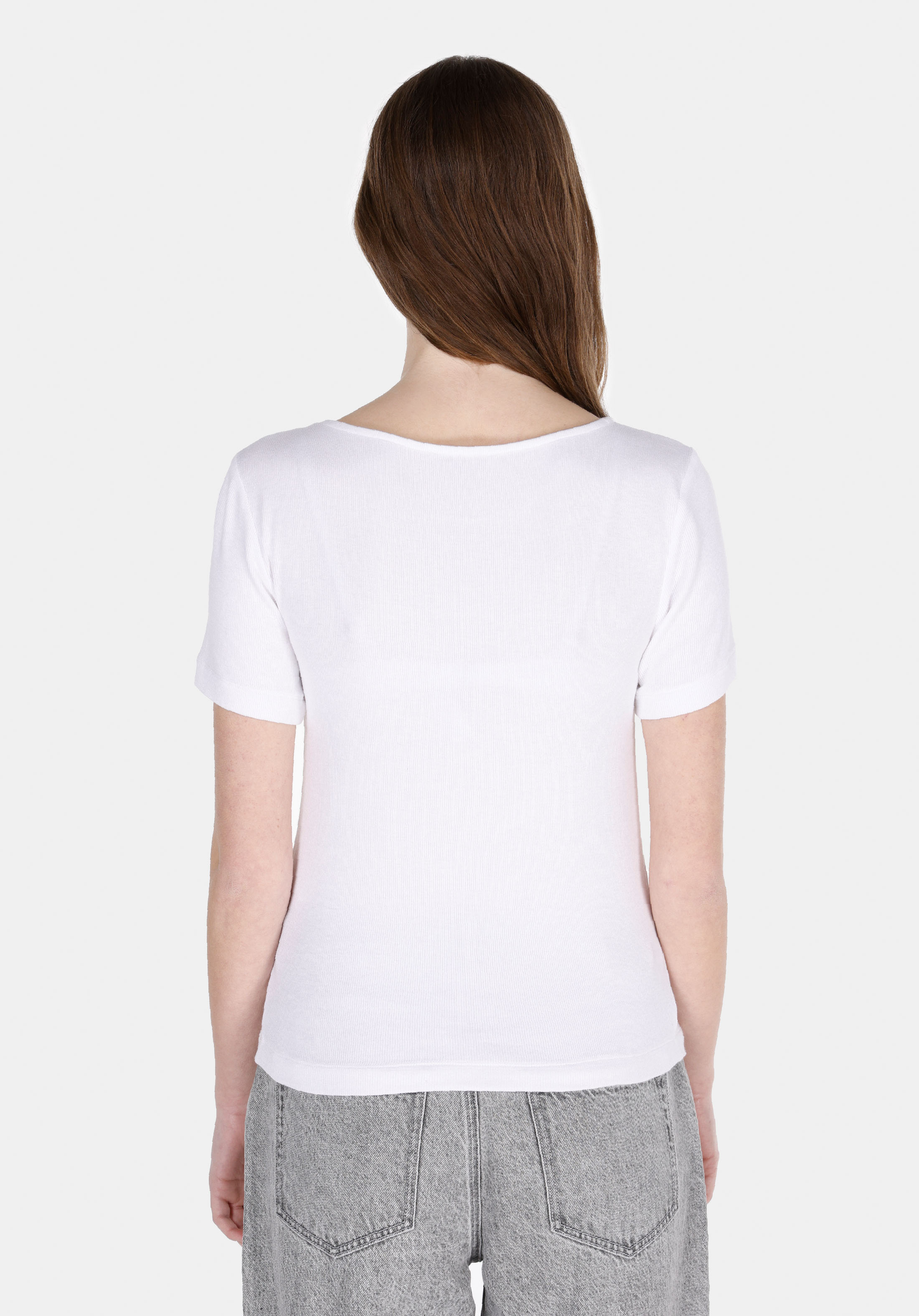 Afișați detalii pentru Bluza Cu Maneca Scurta De Dama Alb Slim Fit  Cl1073166
