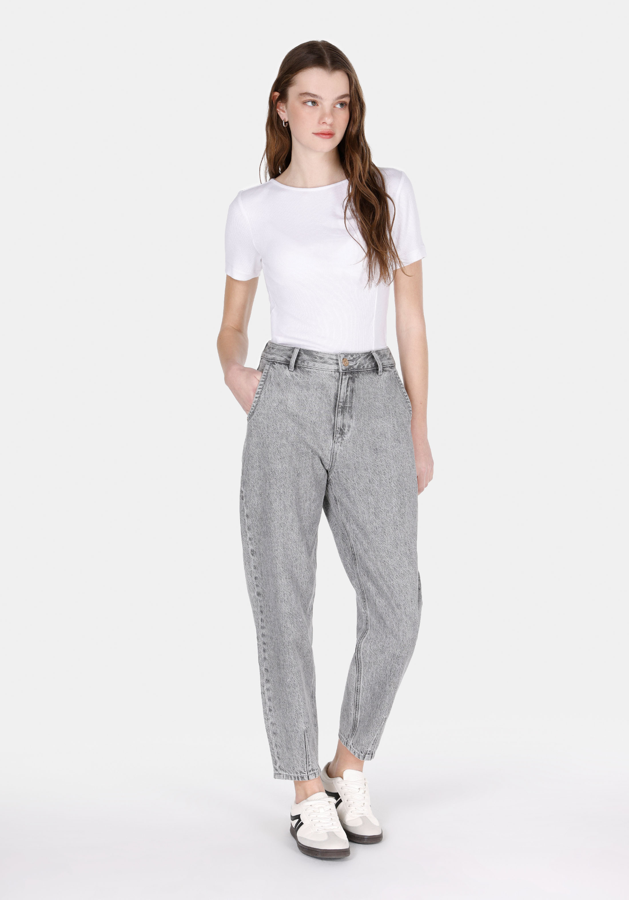 Afișați detalii pentru Bluza Cu Maneca Scurta De Dama Alb Slim Fit  Cl1073166