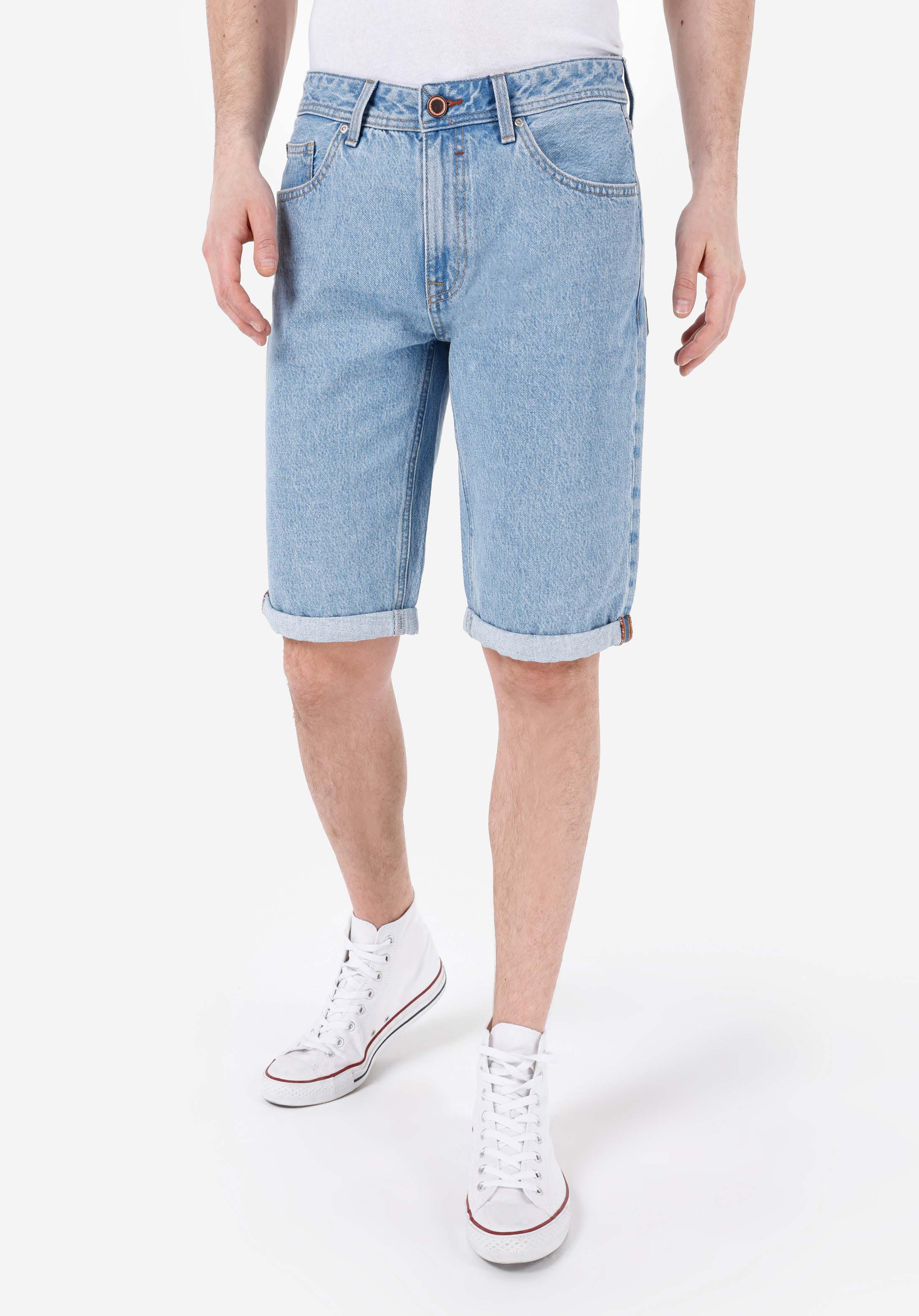 Afișați detalii pentru Short / Pantaloni Scurti De Barbati Albastru Regular Fit 045 David Cl1069530