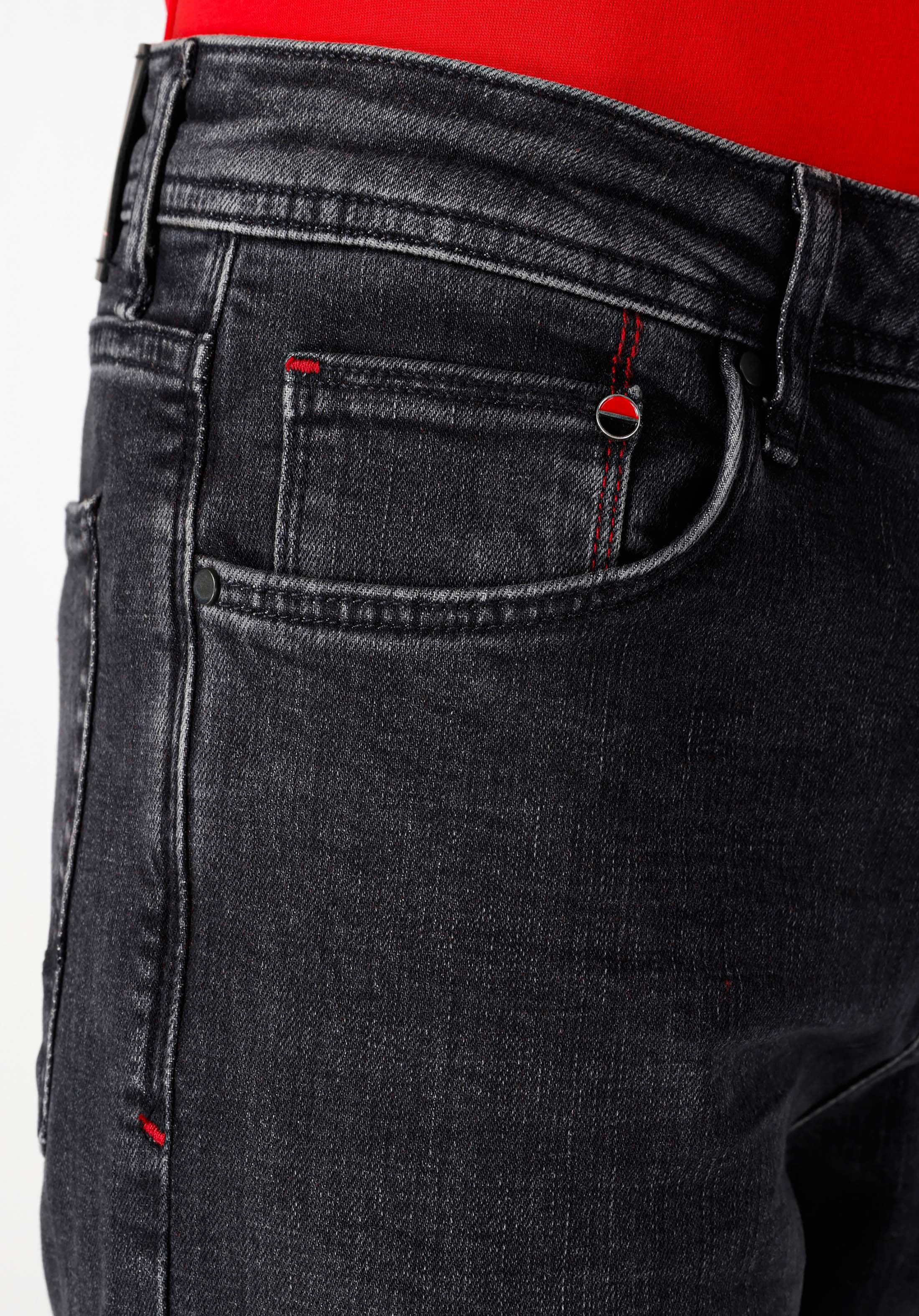 Afișați detalii pentru Pantaloni De Barbati Negru Regular Fit 045 David Cl1066457