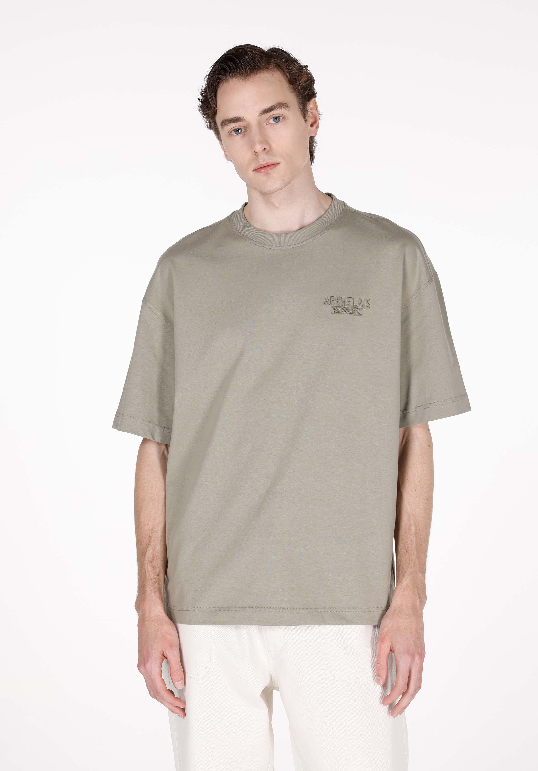 Afișați detalii pentru Tricou Cu Maneca Scurta De Barbati Verde Oversize Fit  Cl1072055