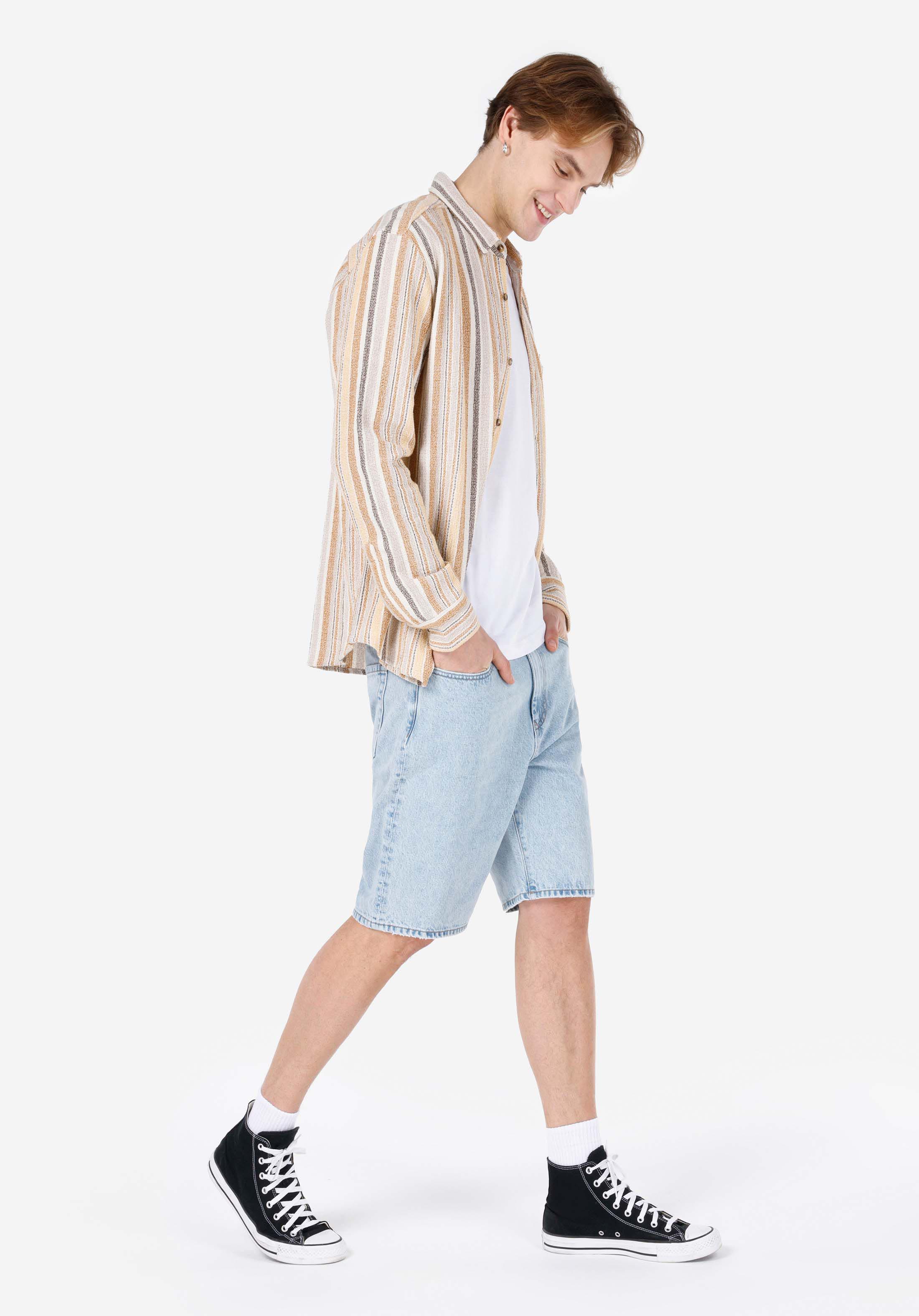 Afișați detalii pentru Short / Pantaloni Scurti De Barbati Denim Baggy Fit  Cl1069756