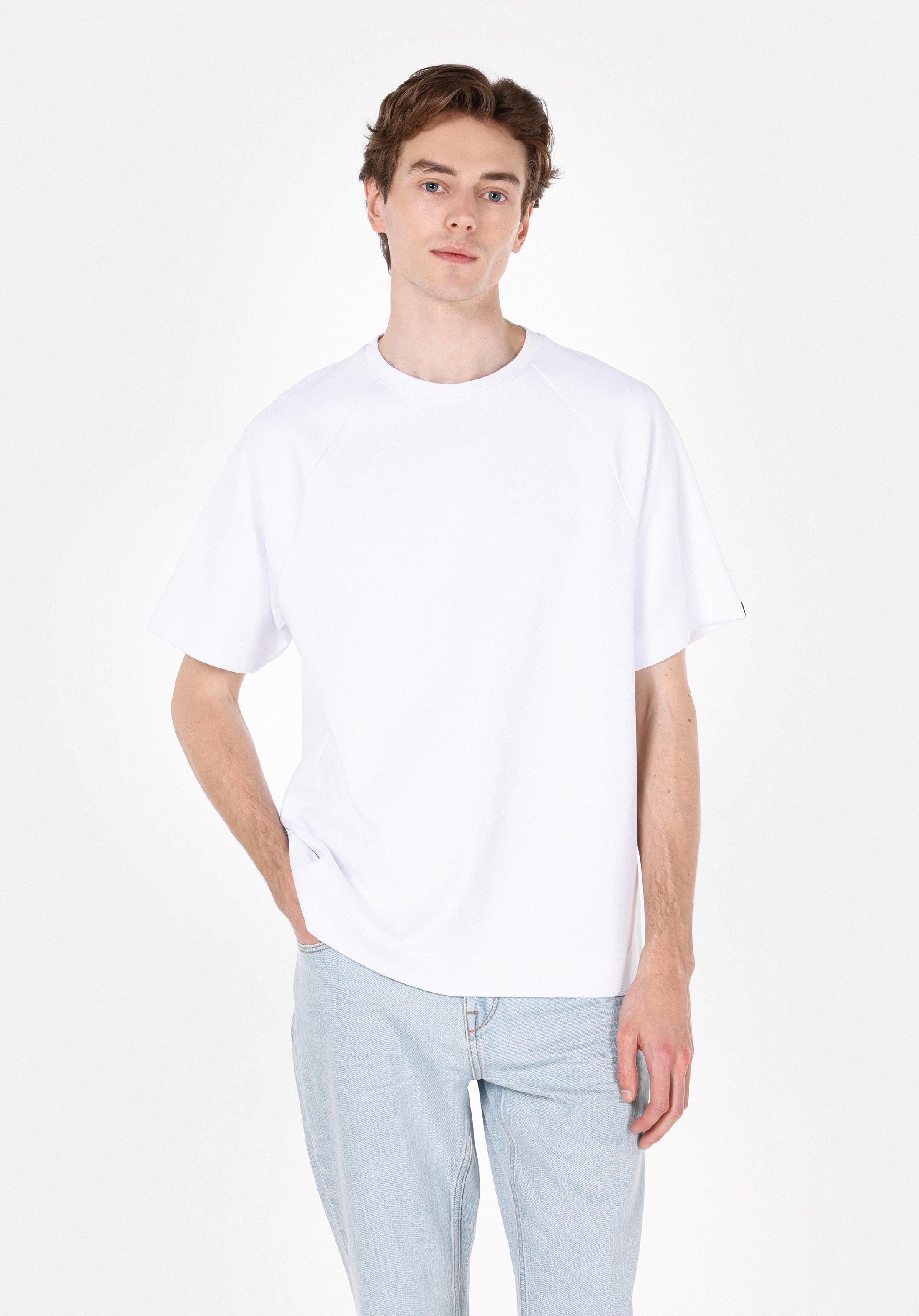 Afișați detalii pentru Tricou Cu Maneca Scurta De Barbati Alb Comfort Fit  Cl1070042