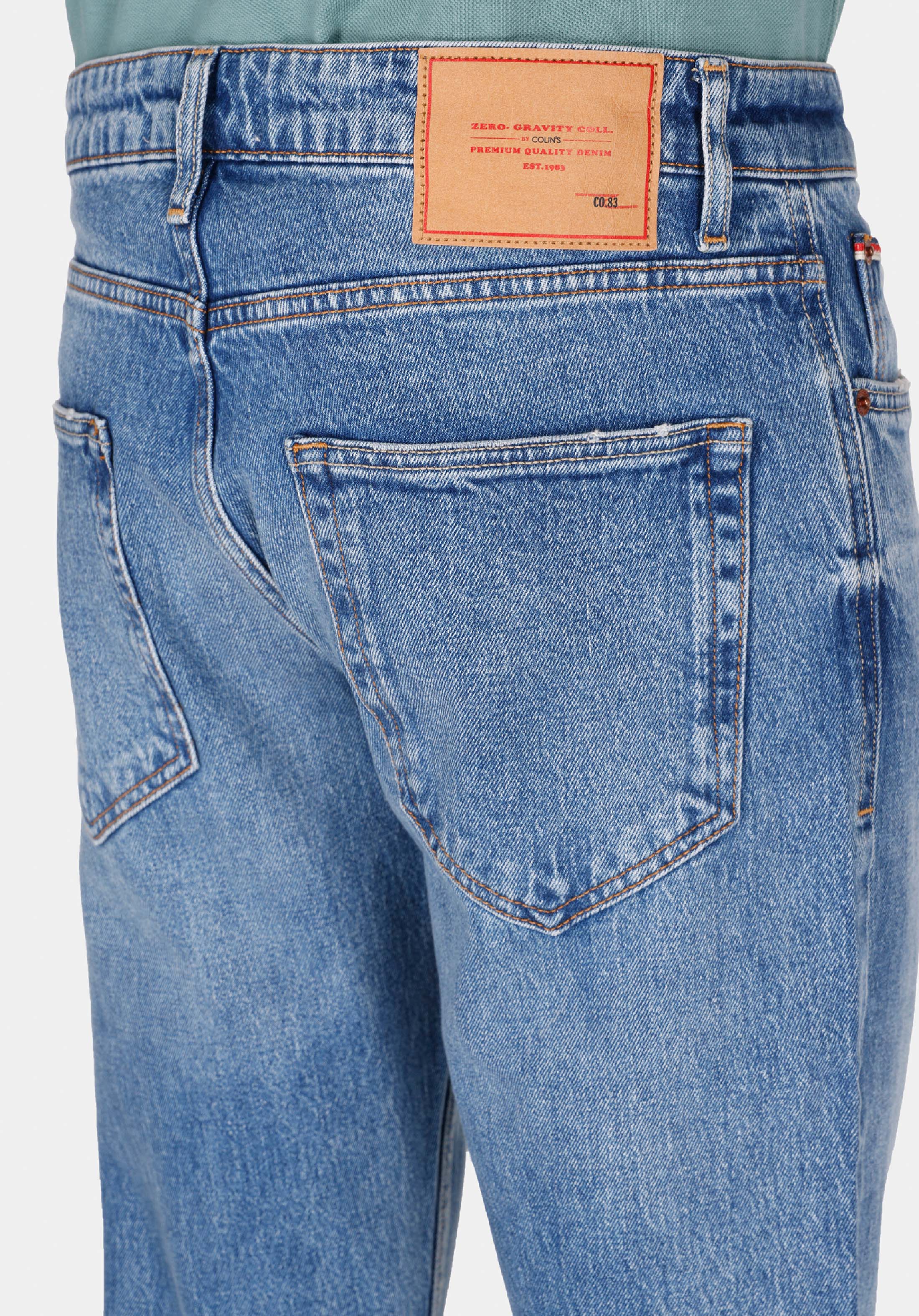 Afișați detalii pentru Pantaloni De Barbati Albastru Straight Fit 044 Karl Cl1074510