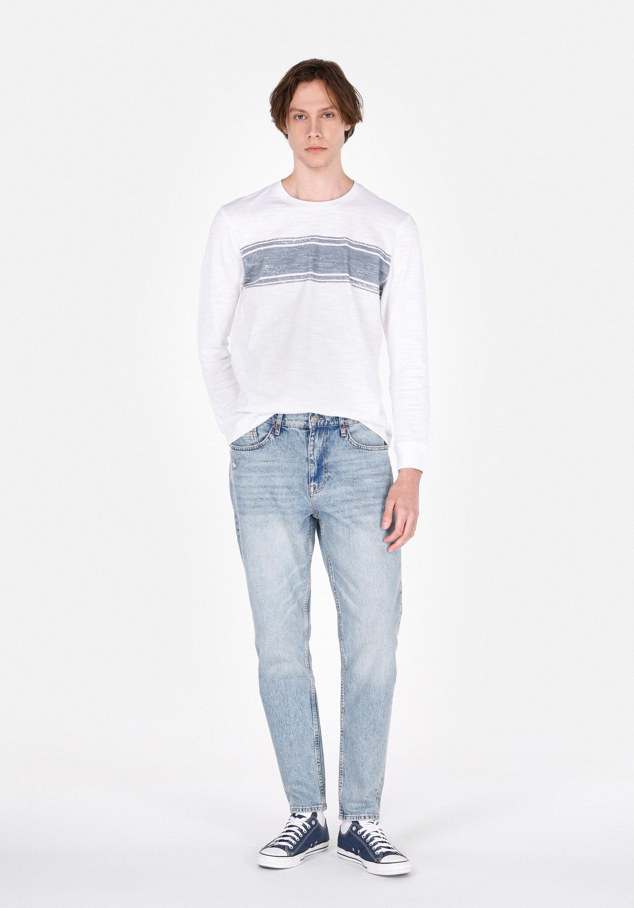 Afișați detalii pentru Pantaloni De Barbati Albastru Loose Tapered Fit  Cl1074512