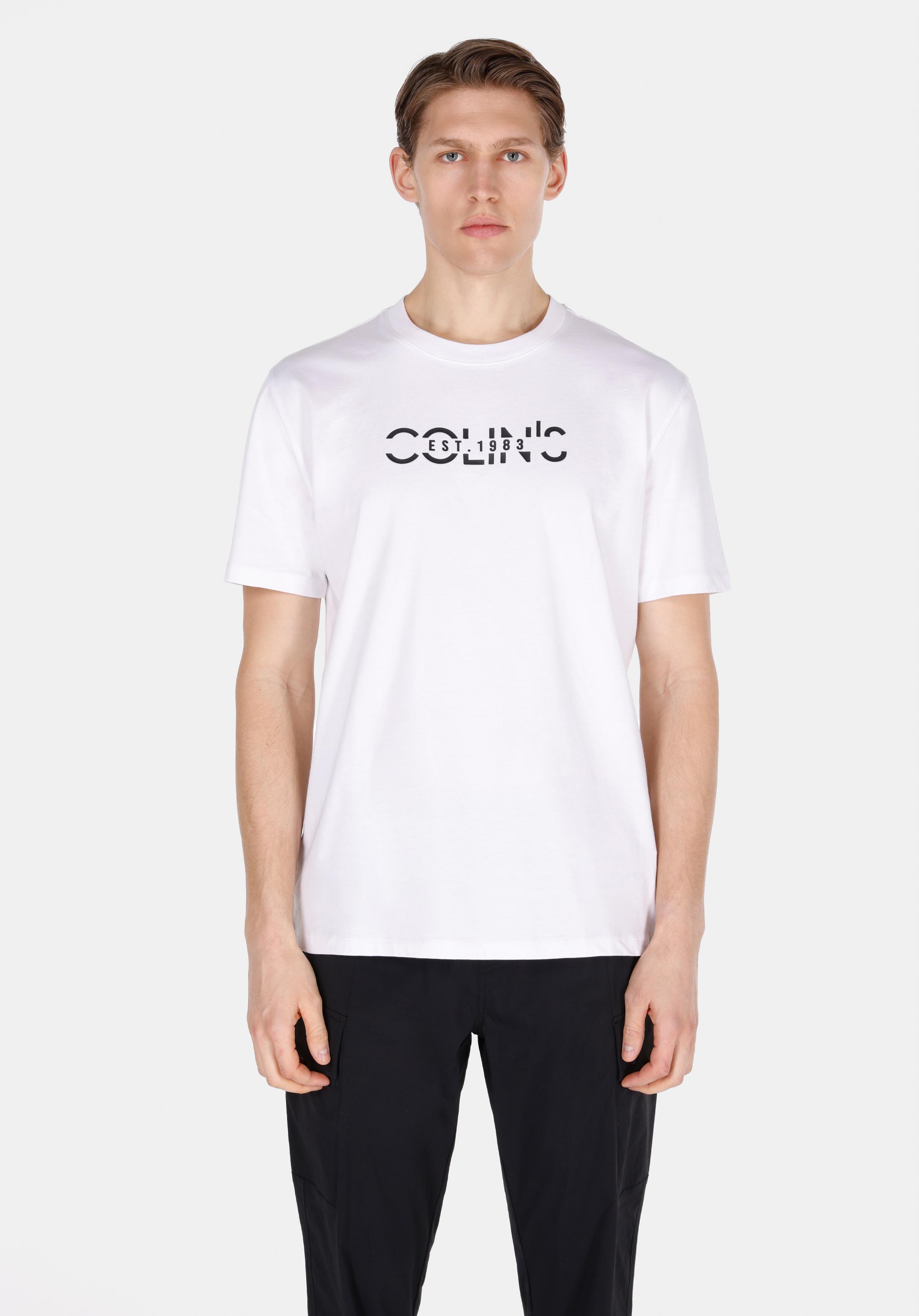 Afișați detalii pentru Tricou Cu Maneca Scurta De Barbati Alb Comfort Fit  Cl1074516