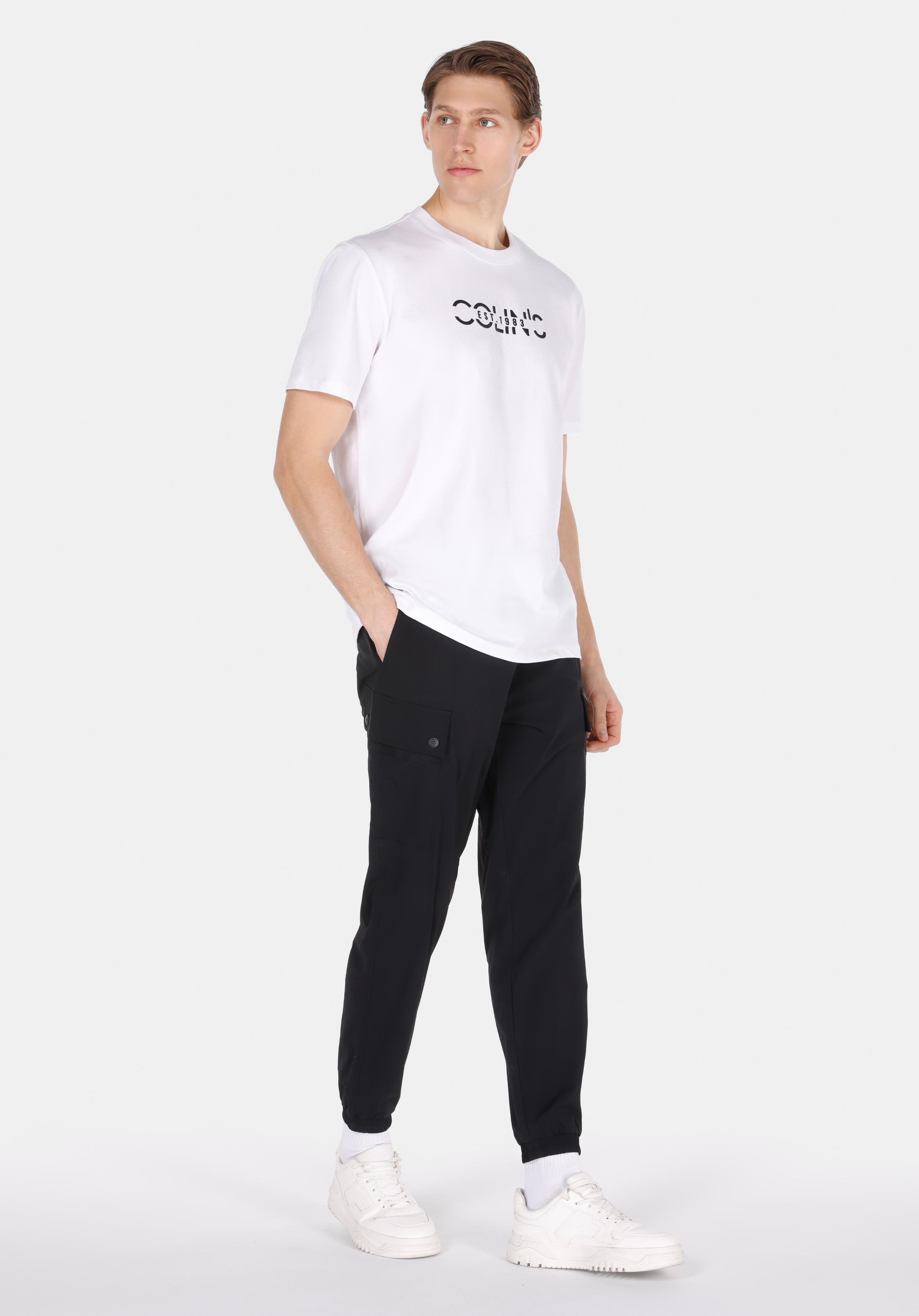 Afișați detalii pentru Tricou Cu Maneca Scurta De Barbati Alb Comfort Fit  Cl1074516