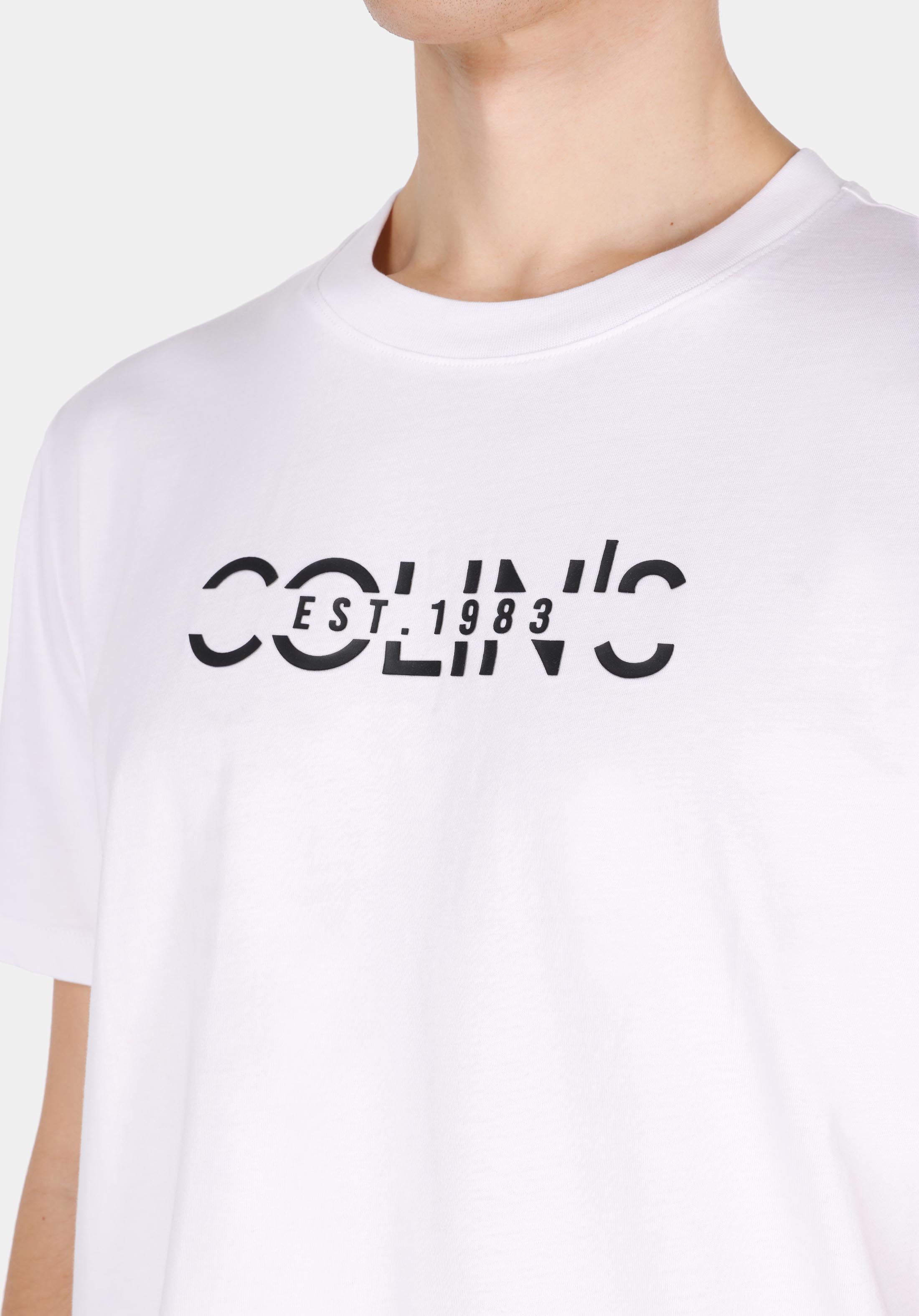Afișați detalii pentru Tricou Cu Maneca Scurta De Barbati Alb Comfort Fit  Cl1074516